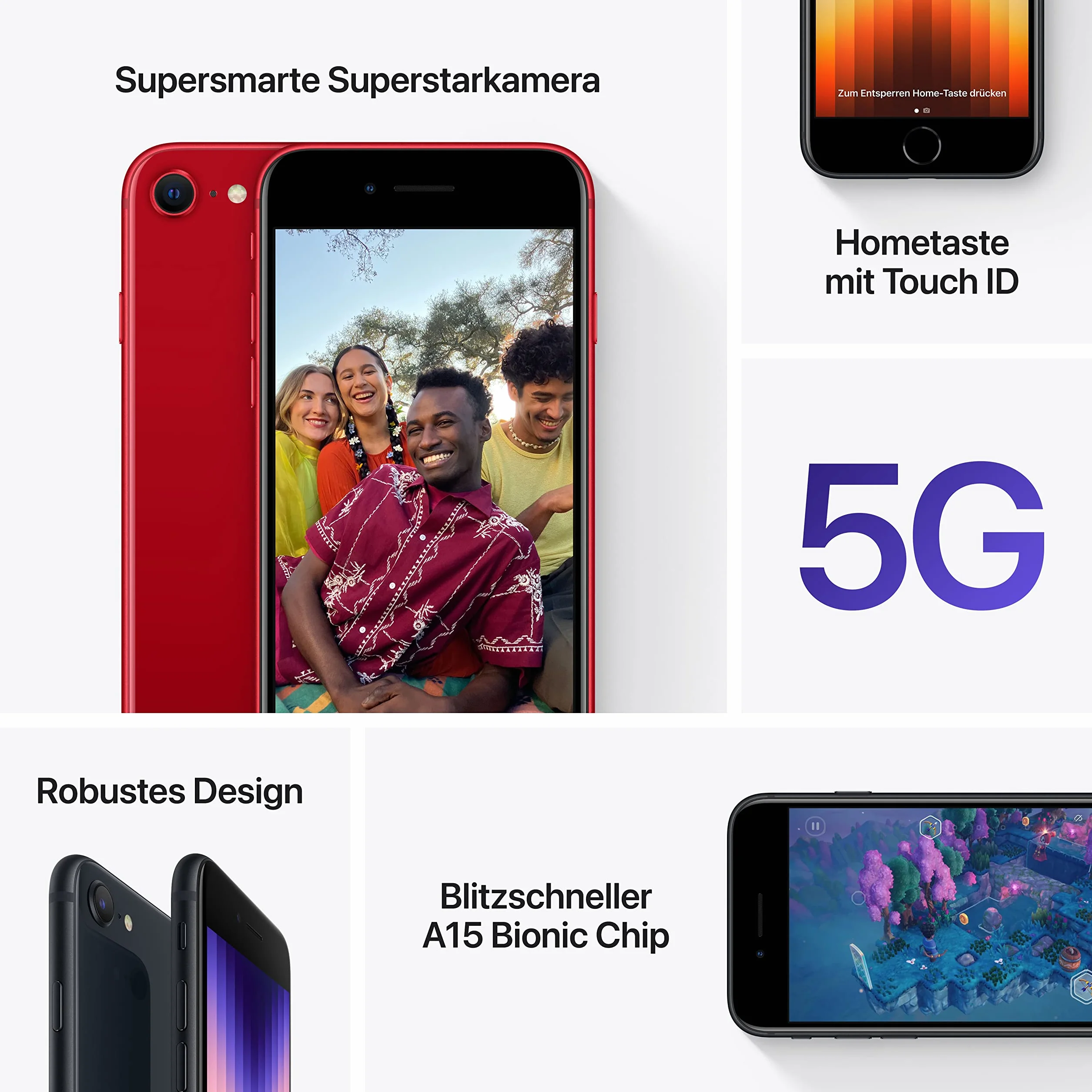 Apple iPhone SE 3e Gen 128Go Lumière Stellaire Reconditionné