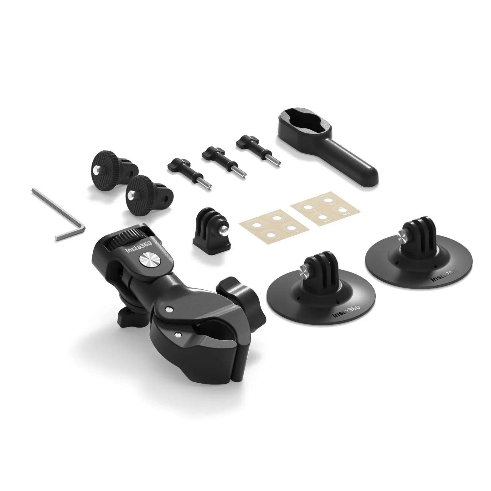 Insta360 Ensemble Moto avec Pince Universelle et Support adhésif Flexible