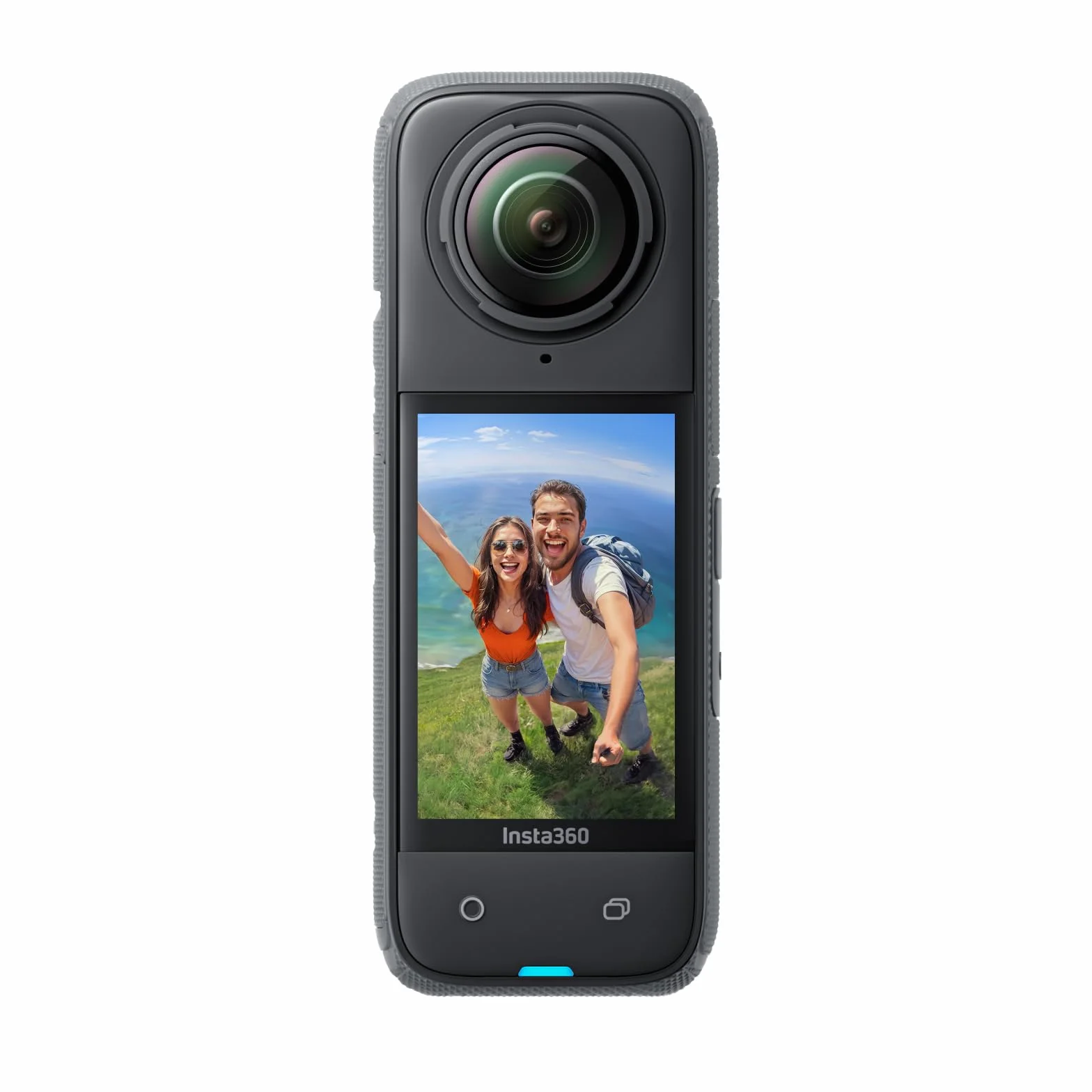Insta360 X4 Pack Standard Caméra d'action 360° 8K étanche Grand Angle 4K Effet Perche Invisible protège-objectifs Amovibles 135 Min autonomie stabilisation