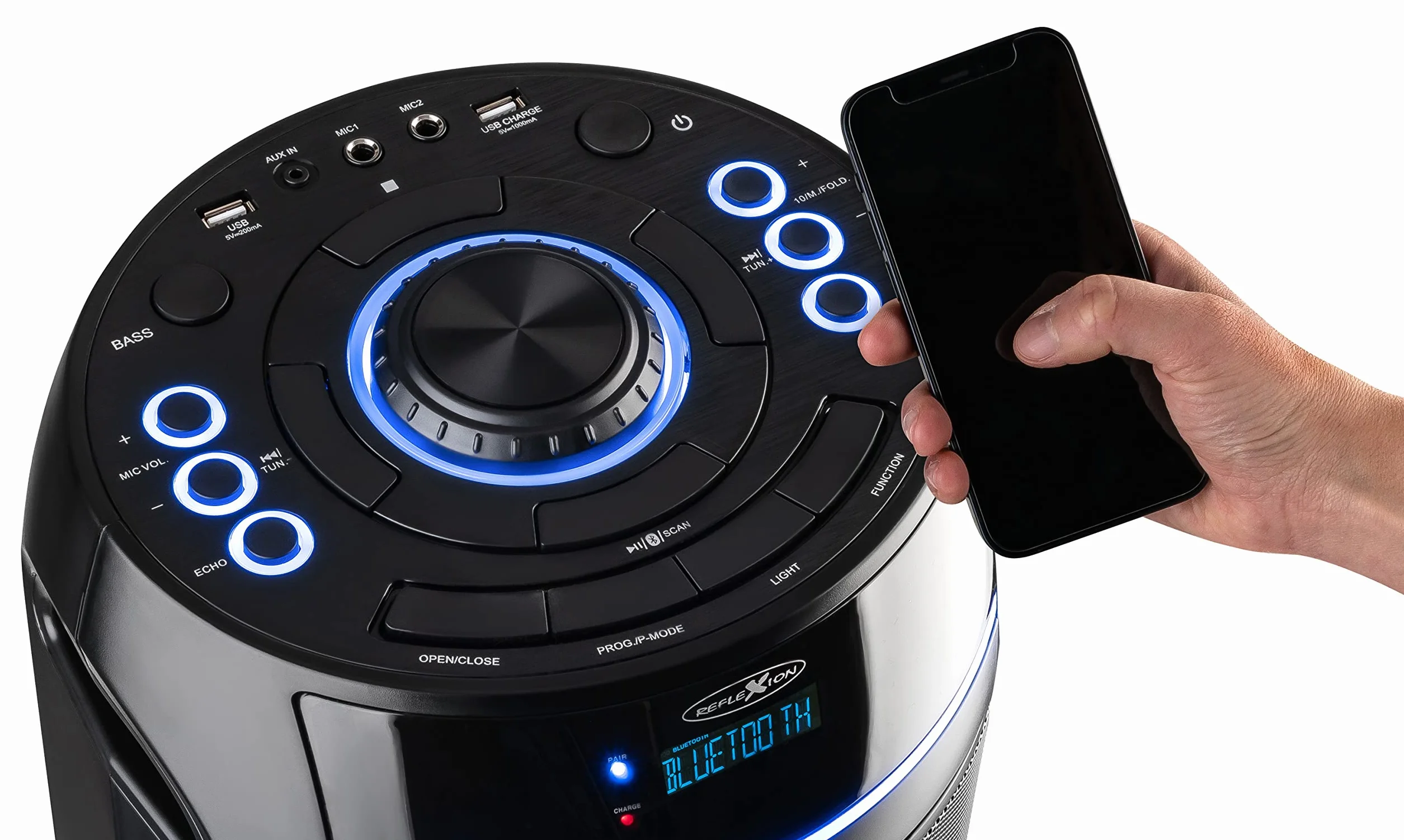 Reflexion PS10BTCD Enceinte Bluetooth USB AUX CD