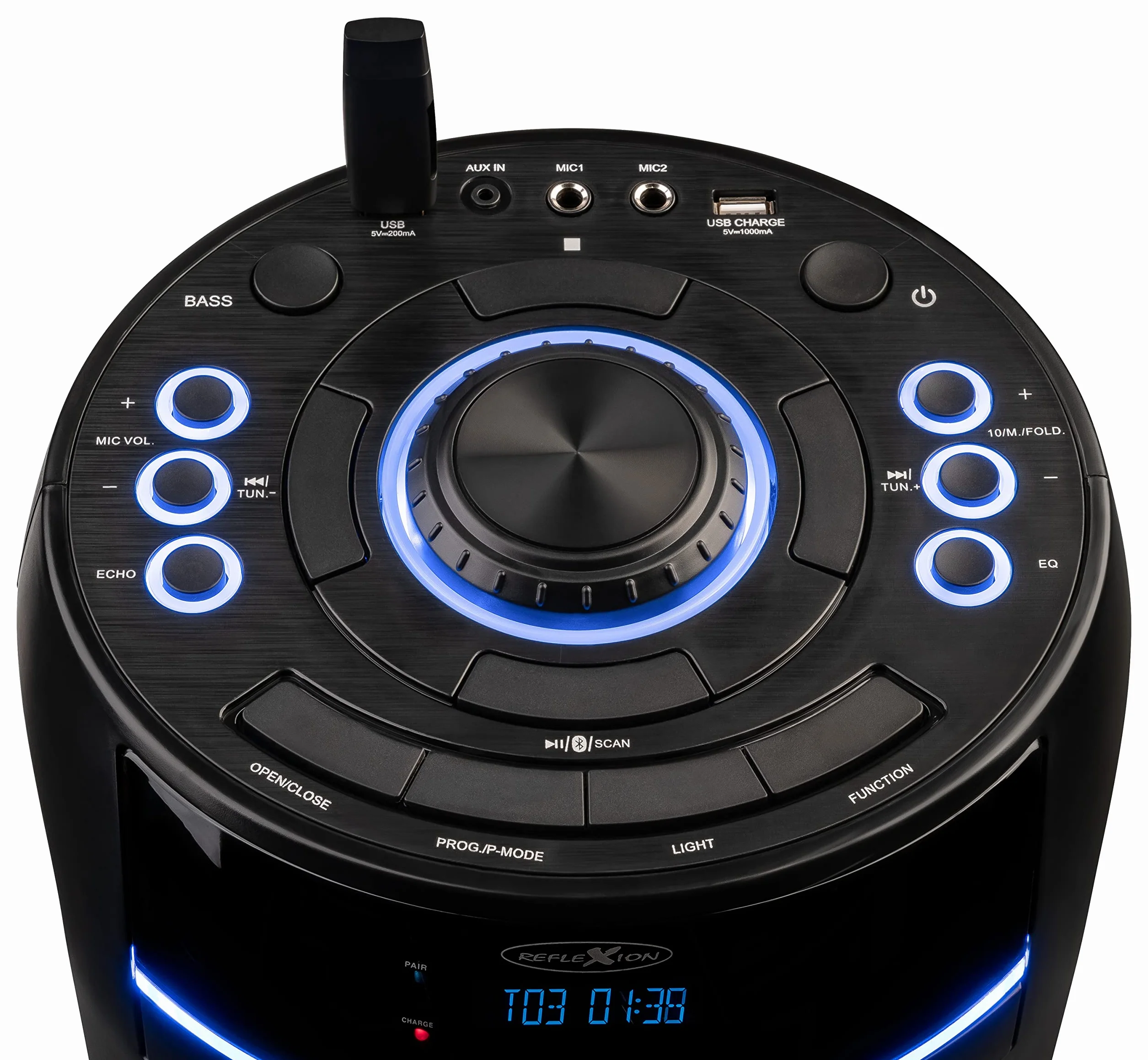 Reflexion PS10BTCD Enceinte Bluetooth USB AUX CD