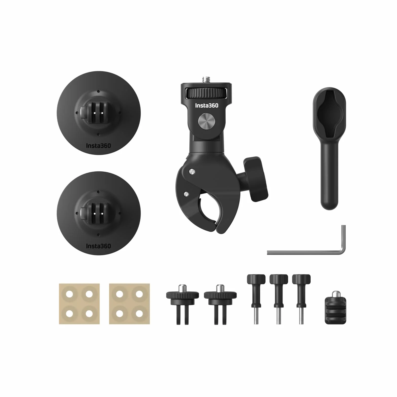 Insta360 Ensemble Moto avec Pince Universelle et Support adhésif Flexible