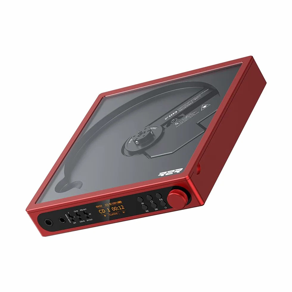 FiiO DM15 Lecteur CD stéréo portable DAC R2R 24 bits 1150 mW Bluetooth aptX Hi-Fi USB/CD