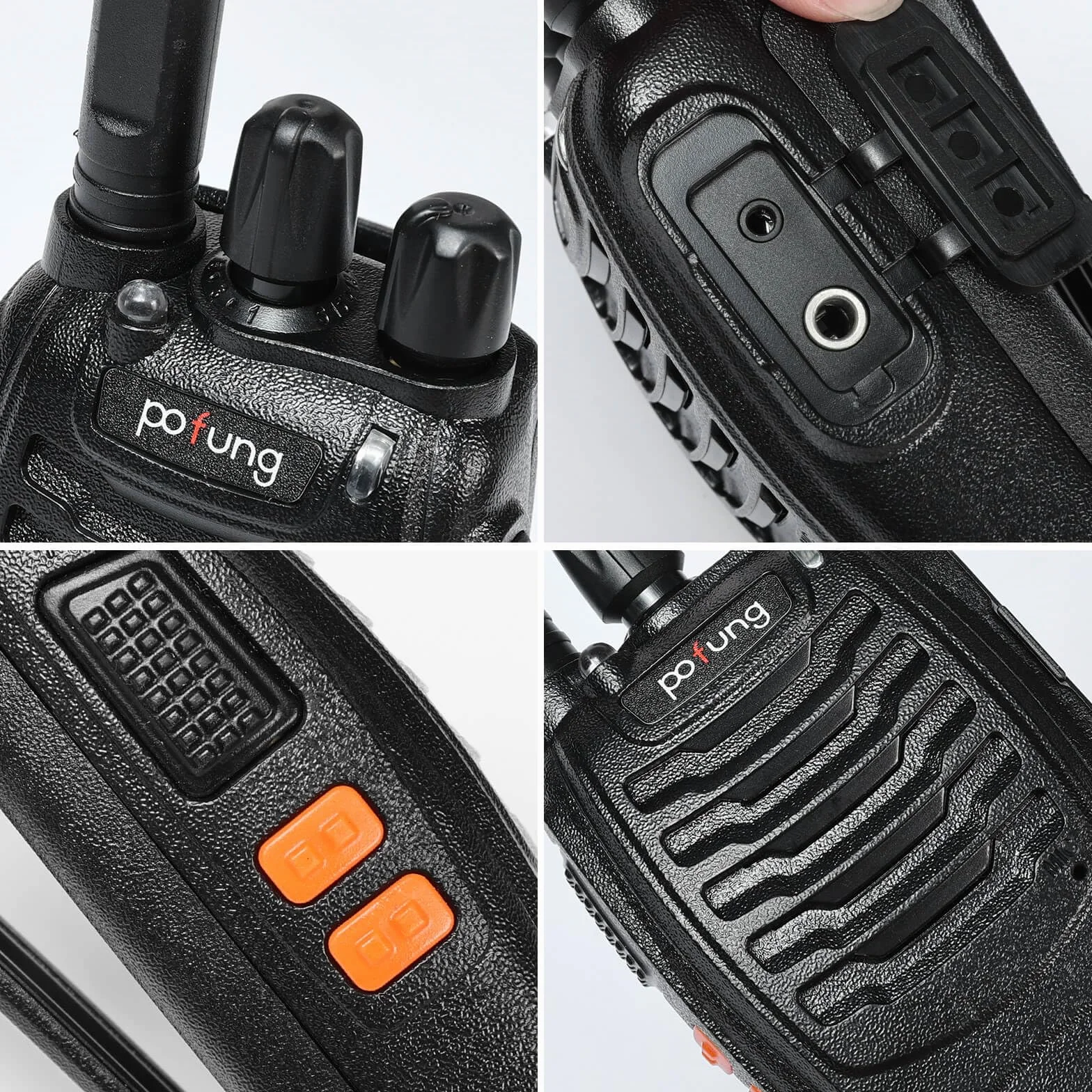 PT88E Talkie Walkie Professionnel PMR446 VOX Longue Portée 6 Pièces Oreillette