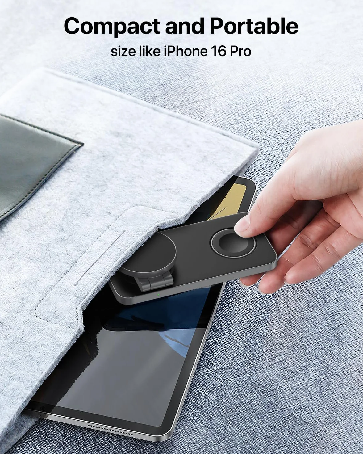 Station de Charge sans Fil Rapide pour iPhone 17 16 15 14 13 12 Pro Max Plus, Apple Watch 9 8 SE 7 6 5 4 3 2, AirPods 2 3 Pro