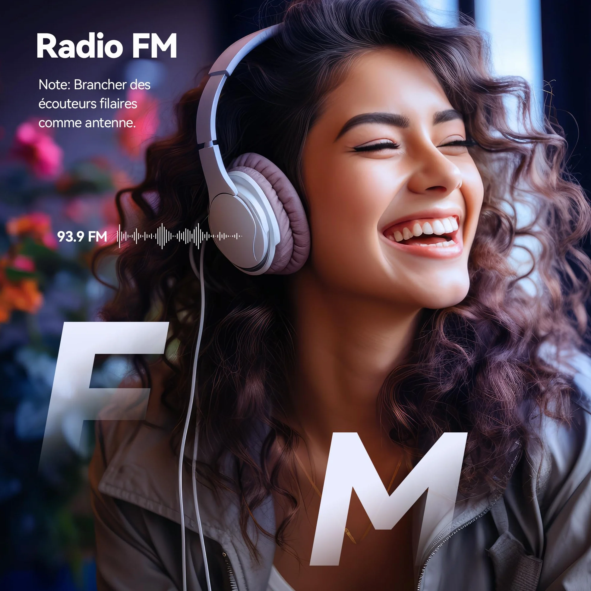 AGPTEK MP3 Bluetooth 64Go 2.4" Écran Métal Lecteur MP4 Baladeur Sport Radio FM Enregistreur Noir