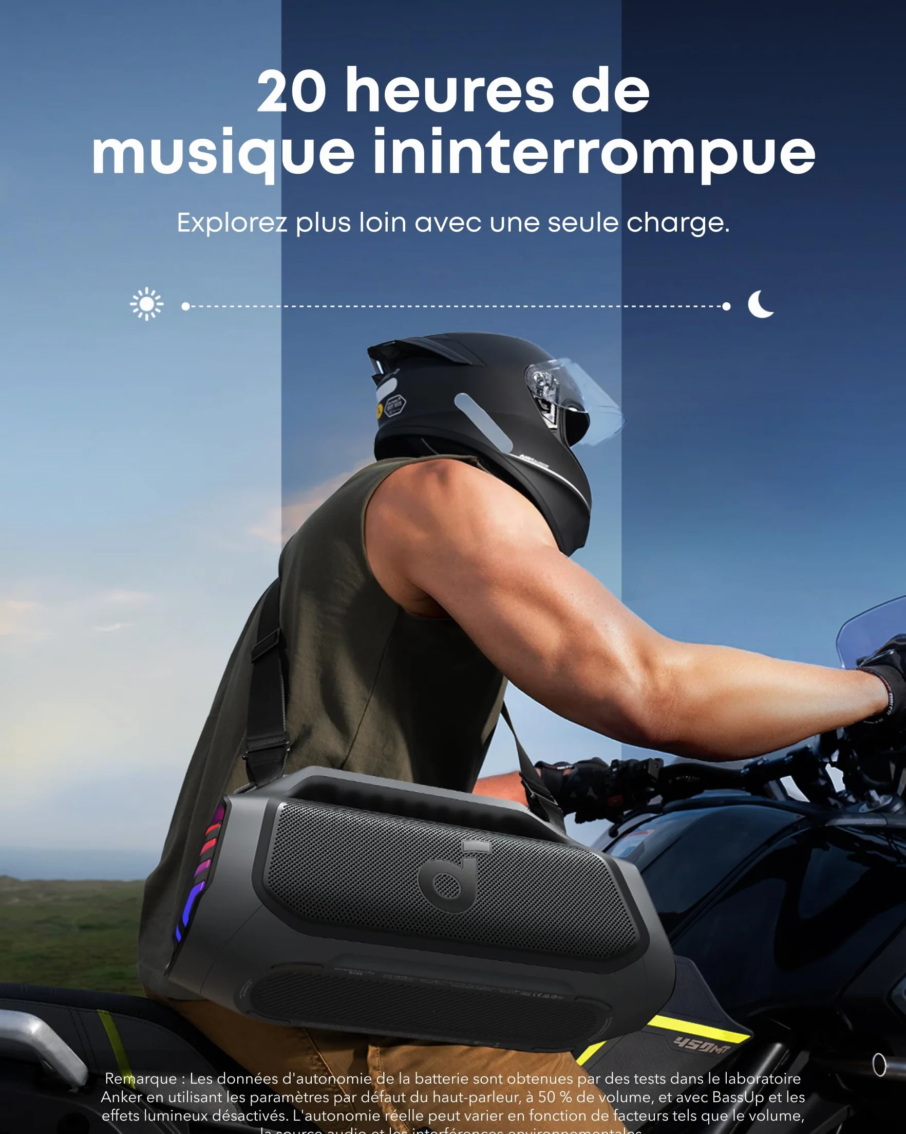 Soundcore Boom 2 Plus Enceinte Bluetooth 140W BassUp 2.0 IPX7 20h USB-C