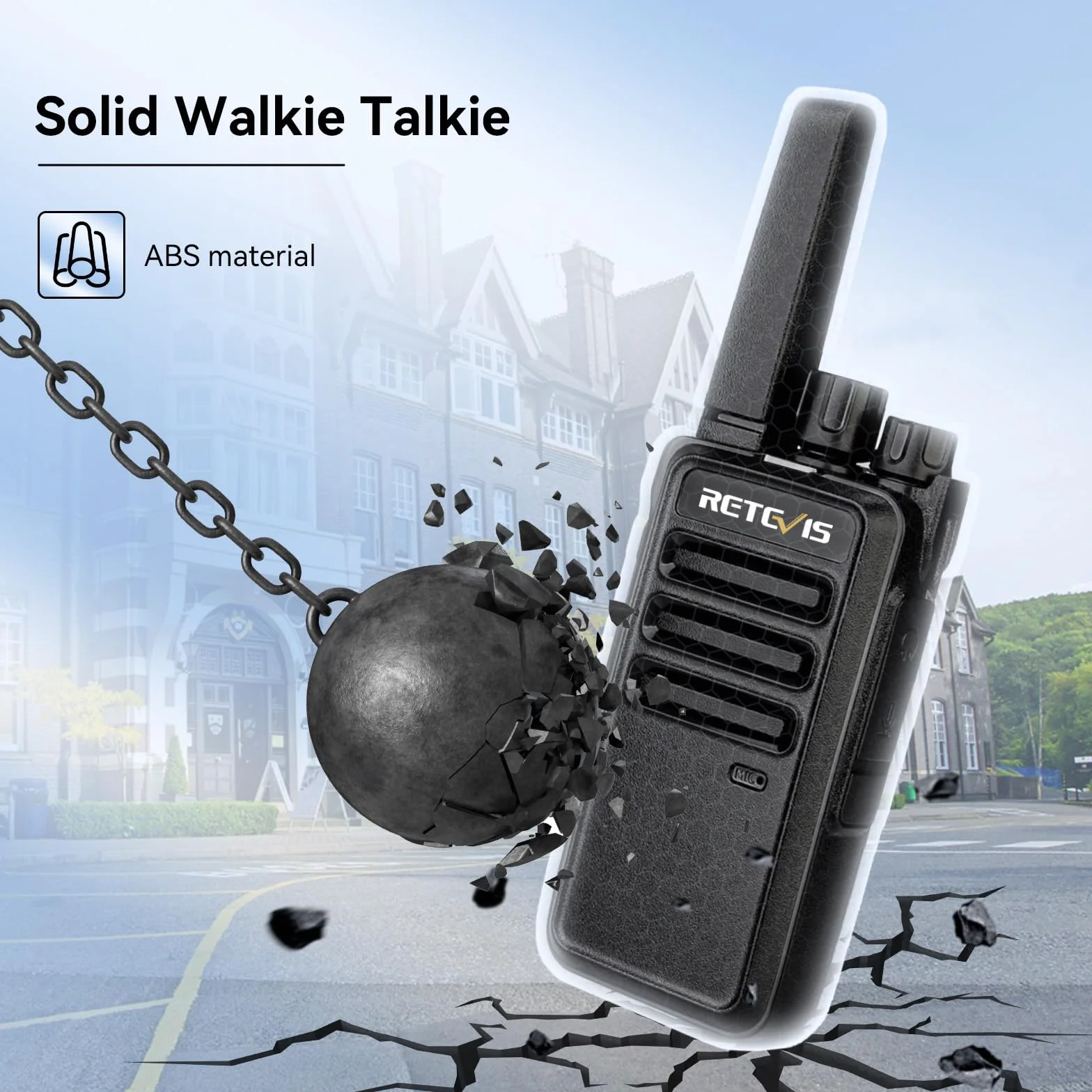 Retevis RT668 Talkie Walkie Professionnel Longue Portée 10 Pièces Noir