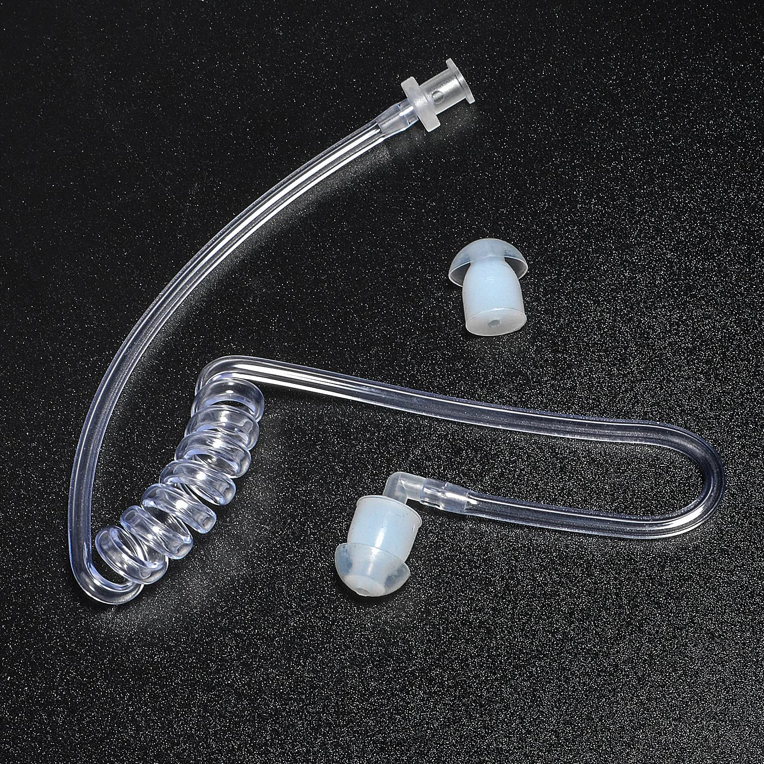 Motorola Kenwood Baofeng Tube d'air Acoustique Secret de Remplacement Compatible Oreillettes Sécurité Talkie-walkie (10 pièces, Transparent)