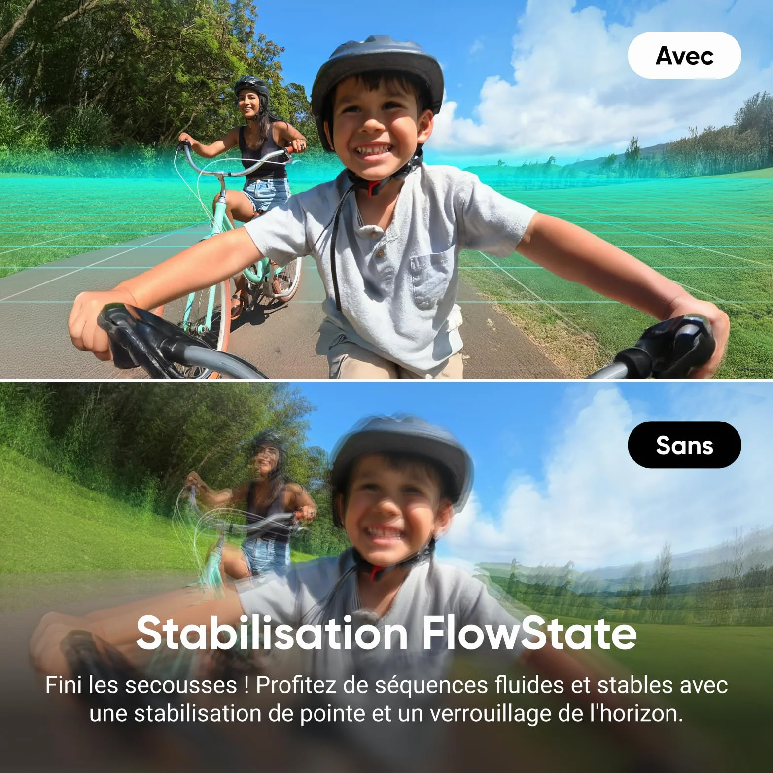 Insta360 GO 3S Noir Minuit 128GB Caméra de Vlog 4K POV Mains Libres Stabilisation 140 Min Autonomie Étanche 10m Édition IA