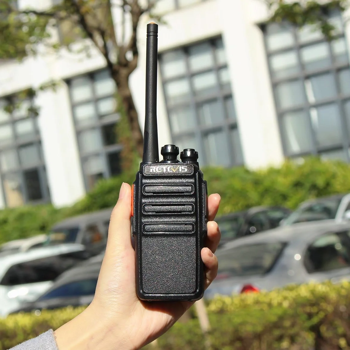 Retevis RT24 Plus Talkie Walkie Professionnel PMR446 16 Canaux CTCSS/DCS Longue Portée Noir 4 Pcs