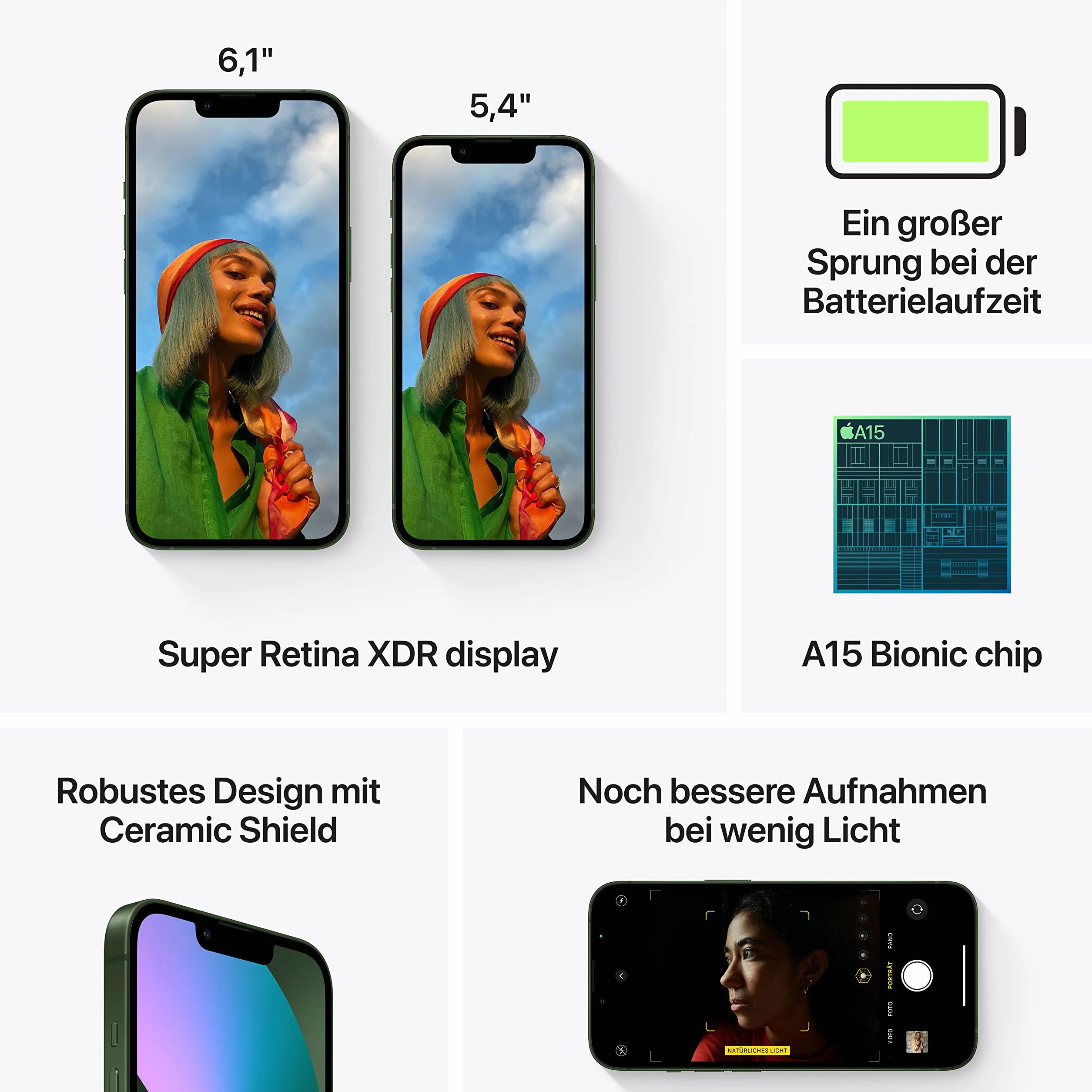 Apple iPhone 13 Mini 128Go Vert Reconditionné