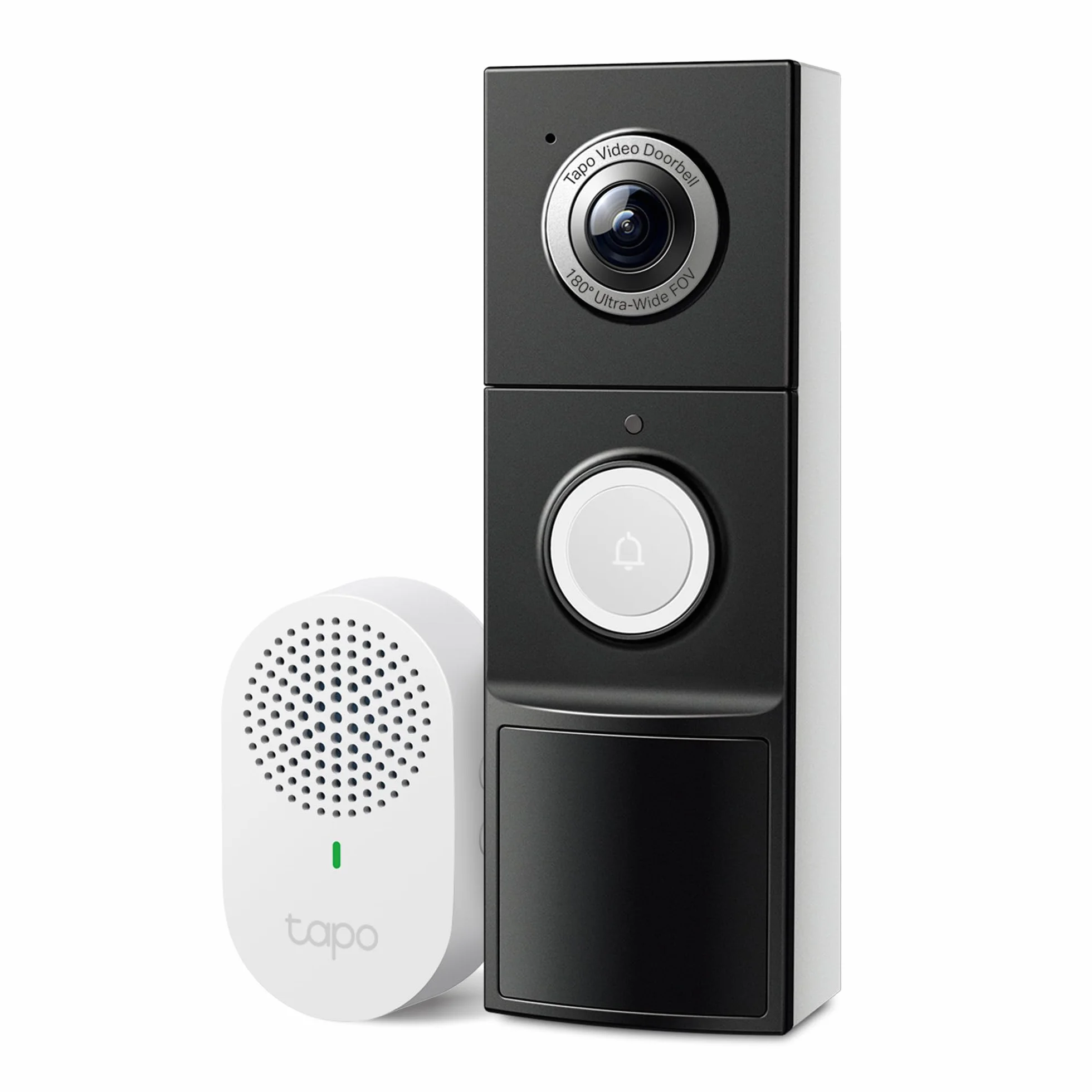 Tapo D235 Sonnette sans Fil avec Caméra 2K+ 5MP IP66 Étanche 180° Vision Ultra-Large Vision Nocturne Couleur Audio Bidirectionnel Détection AI