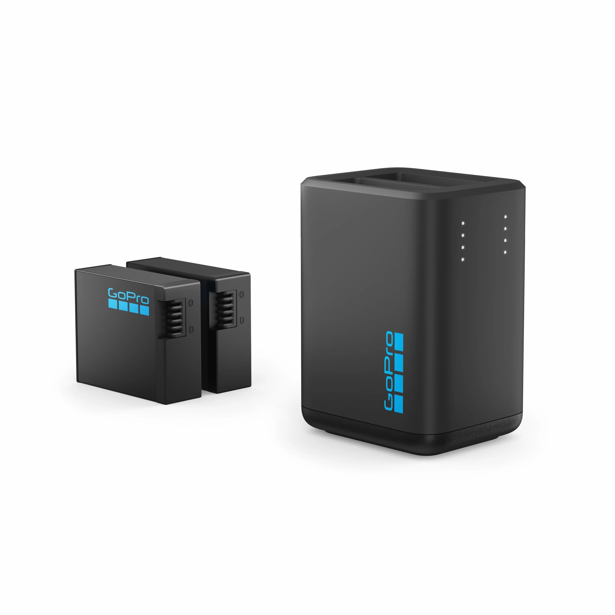 Chargeur de Batterie Double GoPro + 2 Batteries Rechargeables Enduro (HERO13 Black) - Accessoire Officiel GoPro