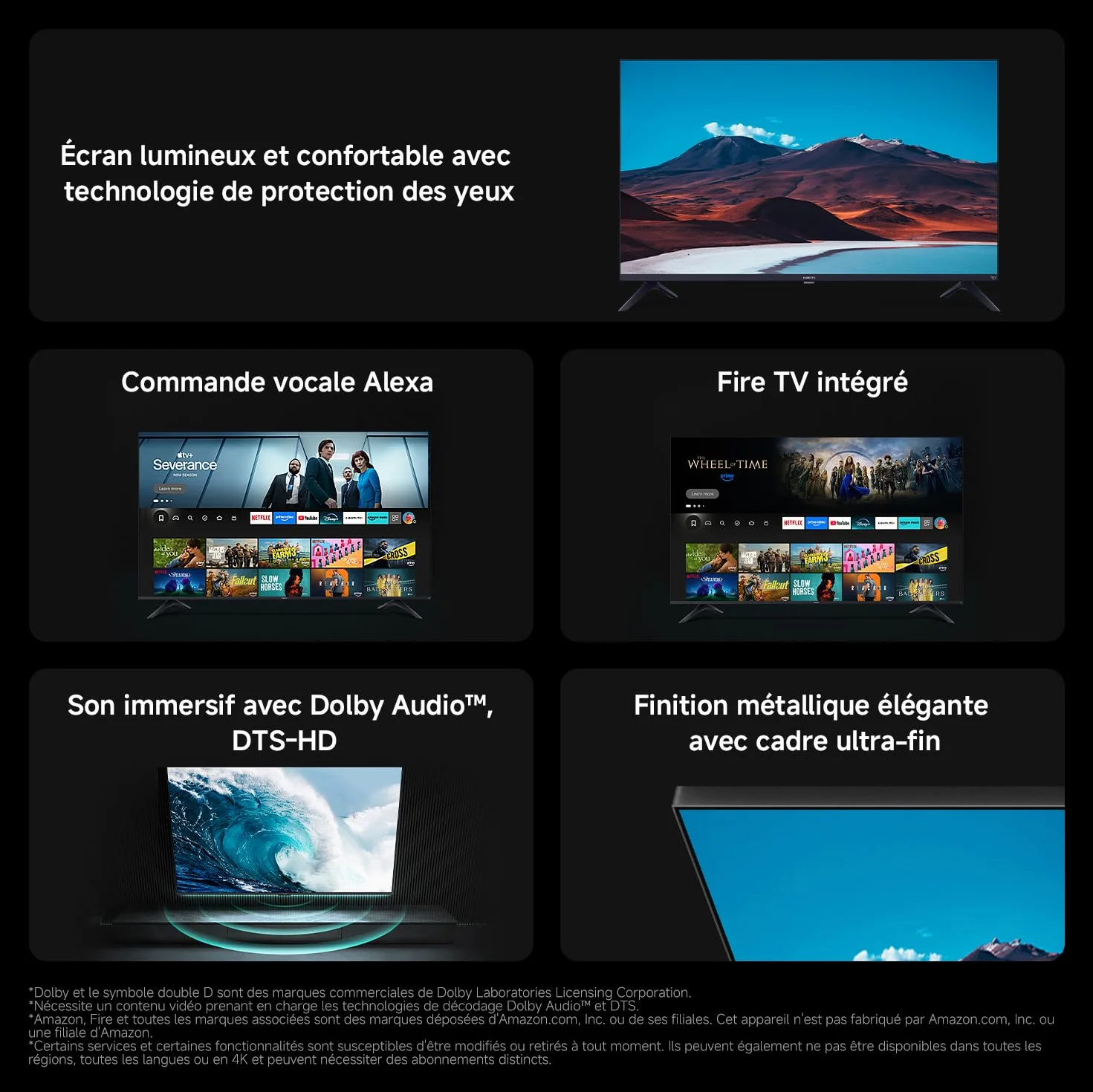 Xiaomi 32 inch Smart HD TV with Alexa, Dolby Audio, DTS Virtual:X, AirPlay