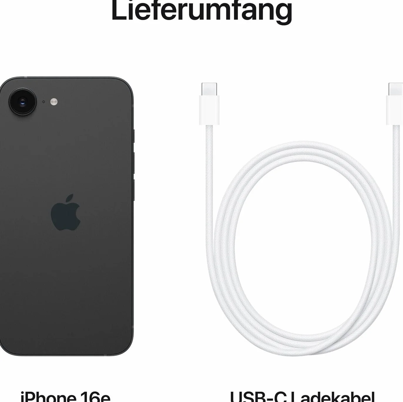 Apple iPhone 16e 128 Go Noir Reconditionné