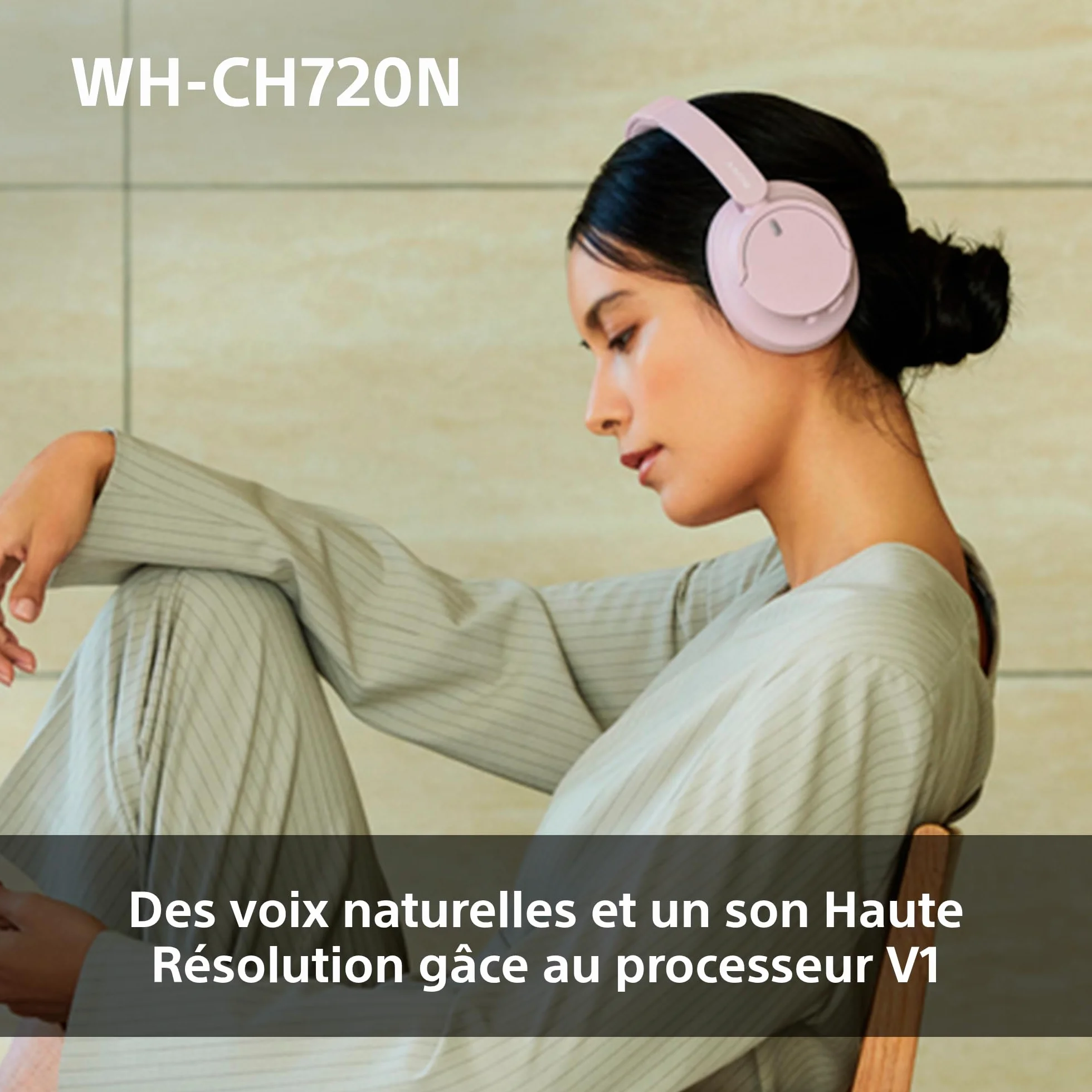 Sony WH-CH720N Casque Bluetooth sans Fil Réduction de Bruit Noir