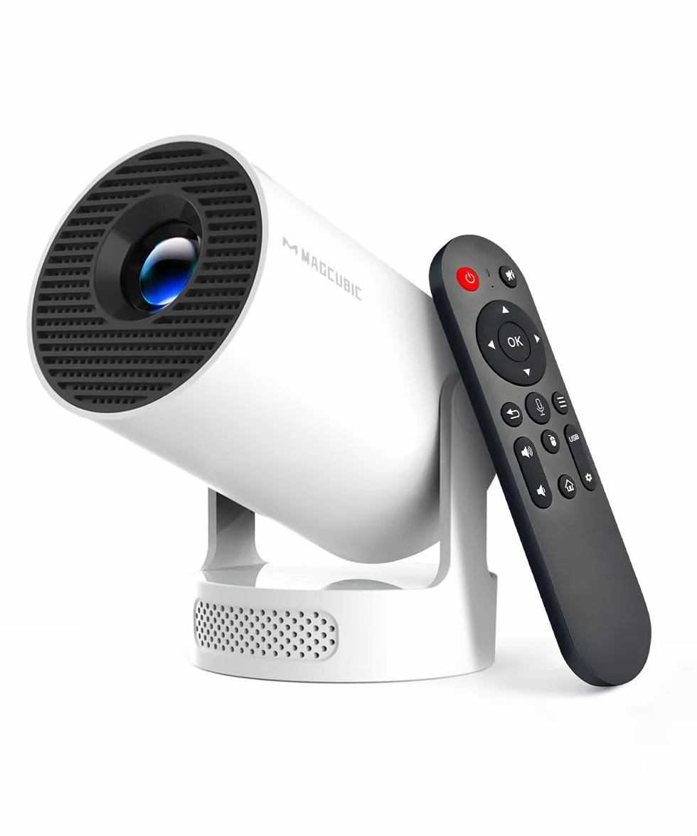Magcubic HY300pro+ Vidéoprojecteur Mini Projecteur 4K Portable WiFi6 BT5.4 Rotation 180° Haut-Parleur 5W