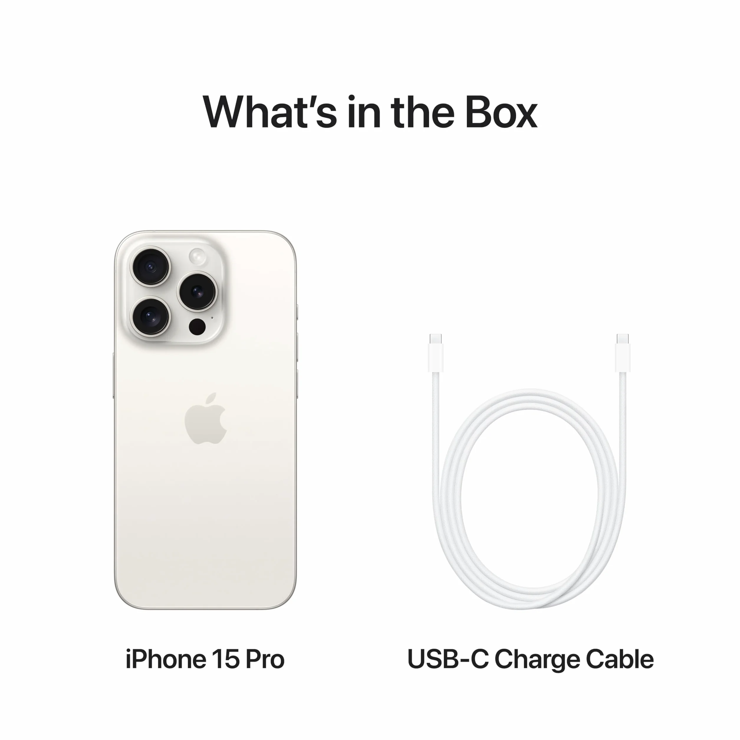 Apple iPhone 15 Pro 128 Go Blanc Titane Reconditionné