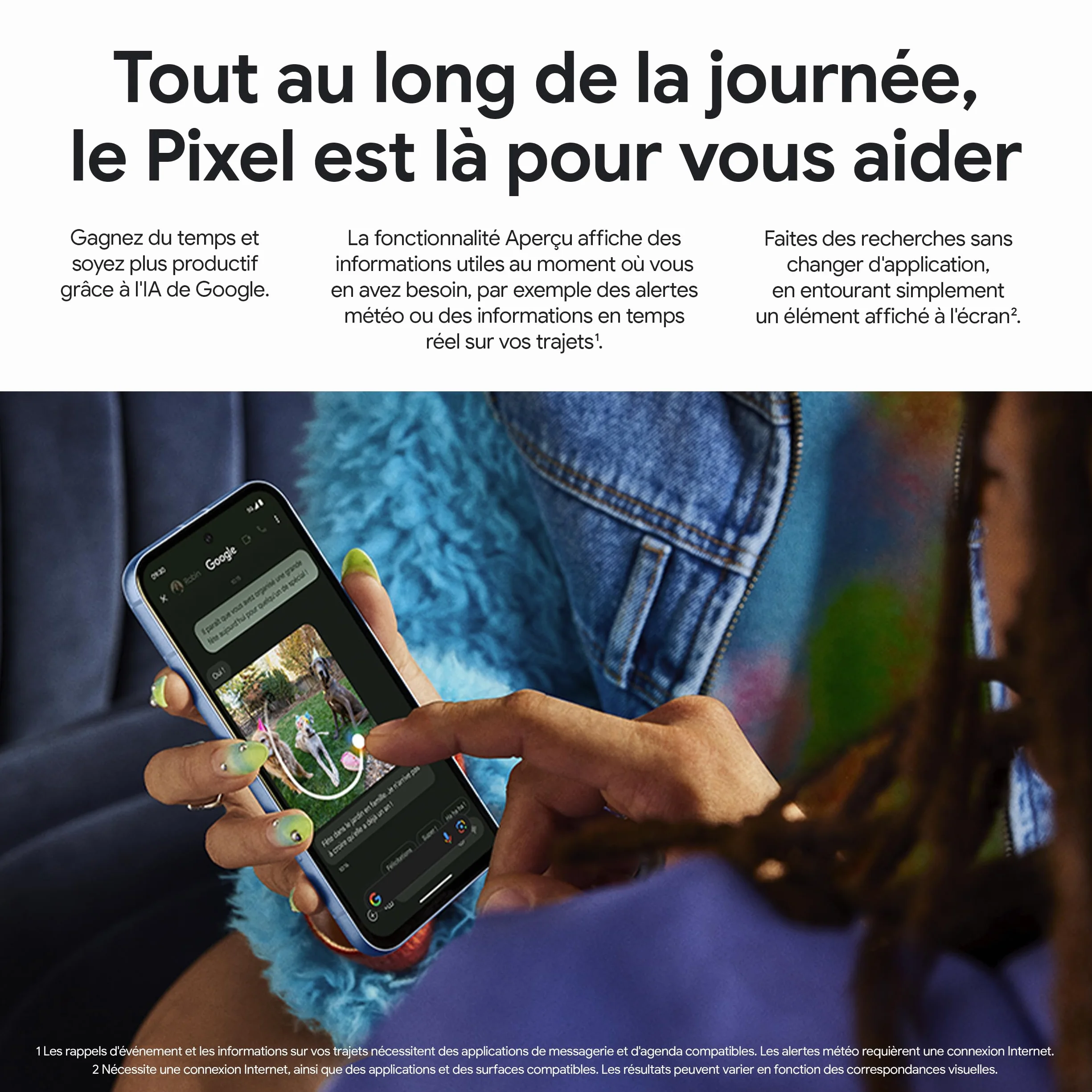 Google Pixel 8a Smartphone Android Déverrouillé Obsidian 128 Go Reconditionné