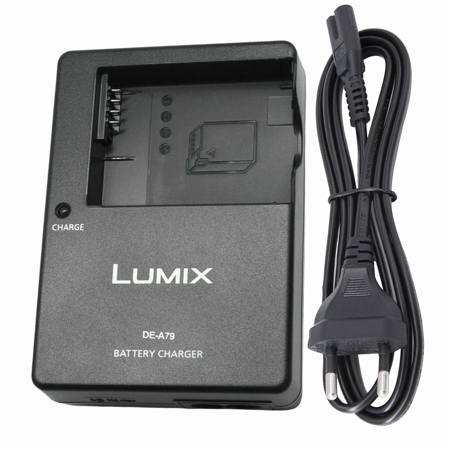 Chargeur de Batterie Compatible Panasonic Lumix DMW-BLC12 pour DC-FZ1000 II, DC-G95, DMC-GX8, DMC-FZ200, DMC-FZ300, DMC-FZ1000, DMC-FZ2500, DMC-G7 HS avec Câble AC 120cm