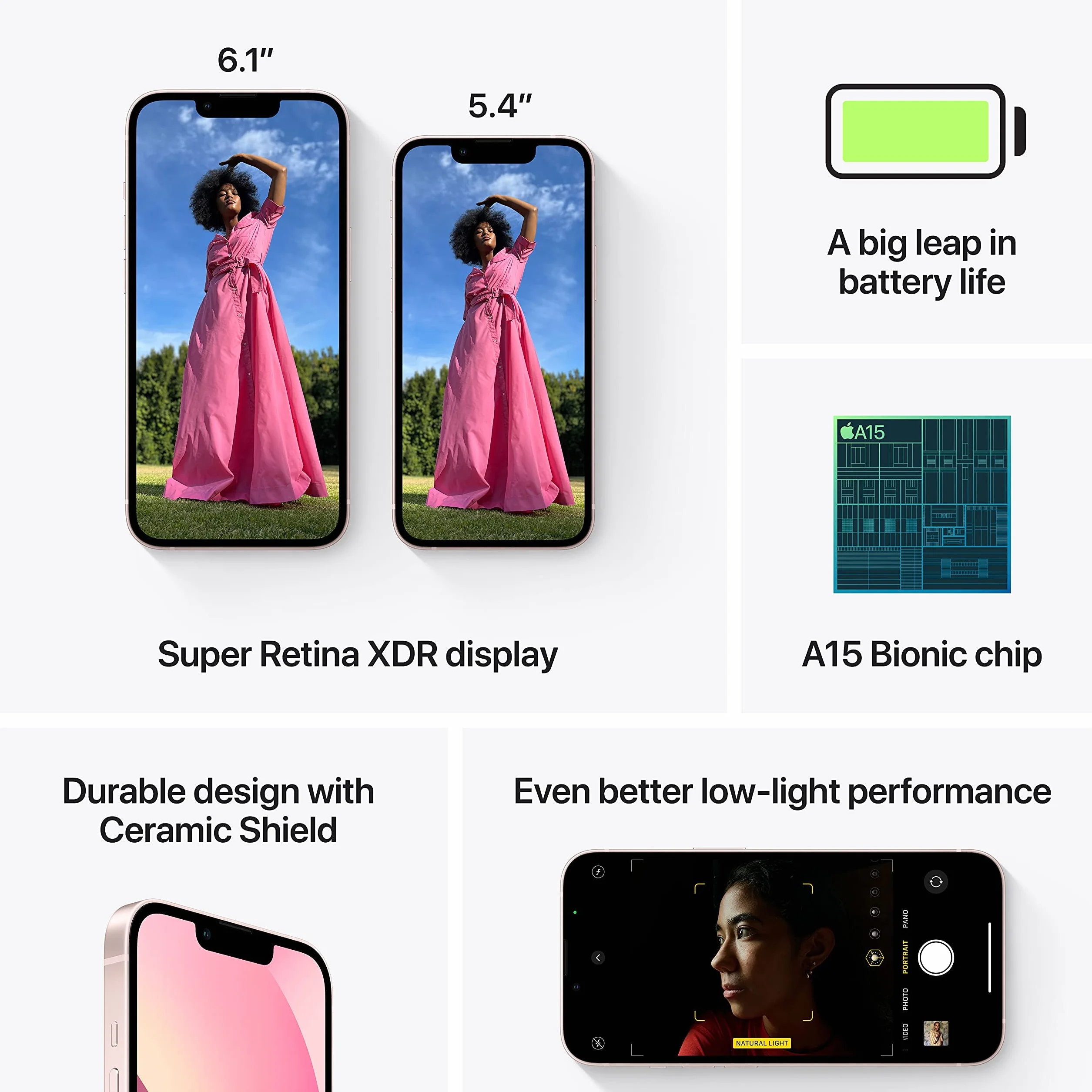 Apple iPhone 13 Mini 128Go Rose Reconditionné