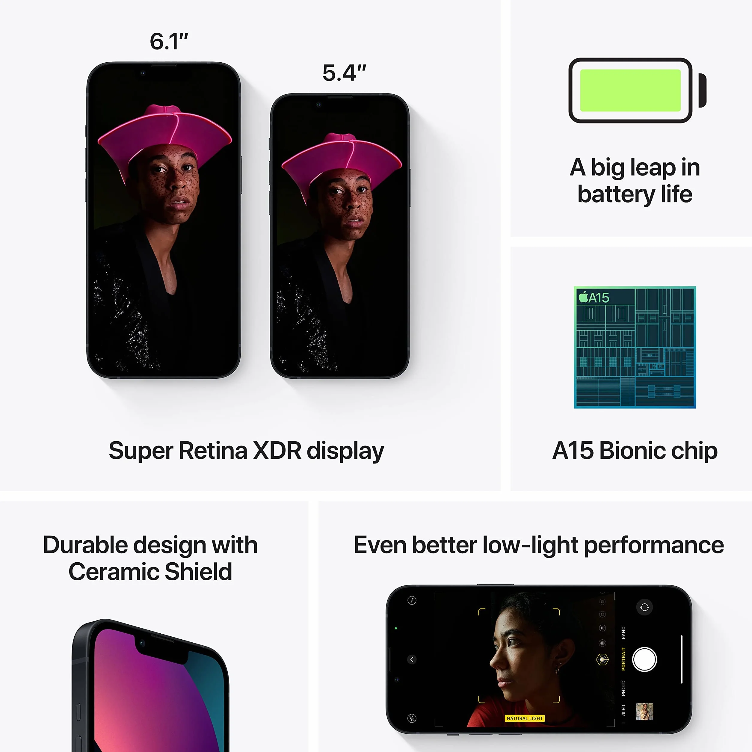 Apple iPhone 13 128 Go Minuit Reconditionné