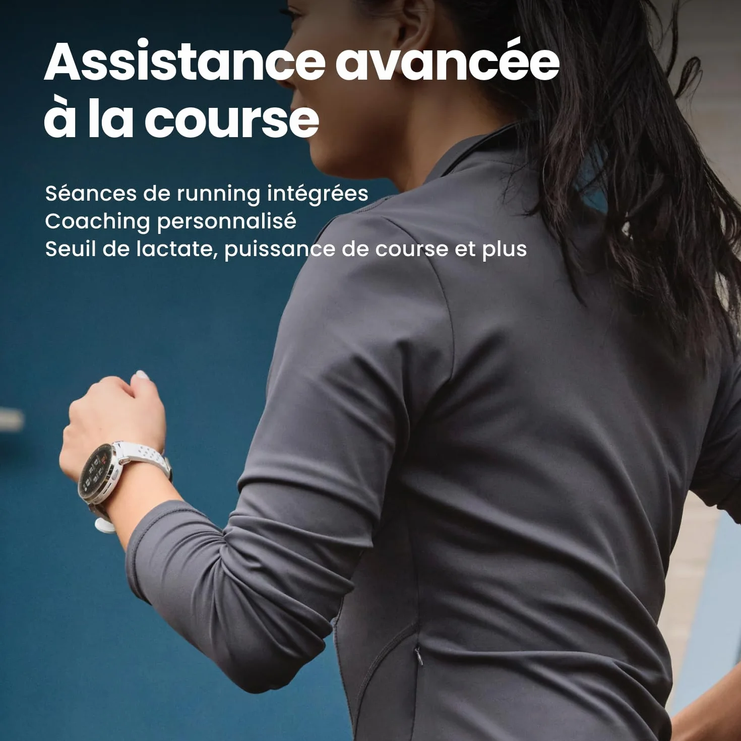 Amazfit Active 3 Premium Montre Connectée GPS Running Écran AMOLED 1,32" Saphir Autonomie 12 Jours 4 Go NFC 5 ATM Smartwatch Android iPhone