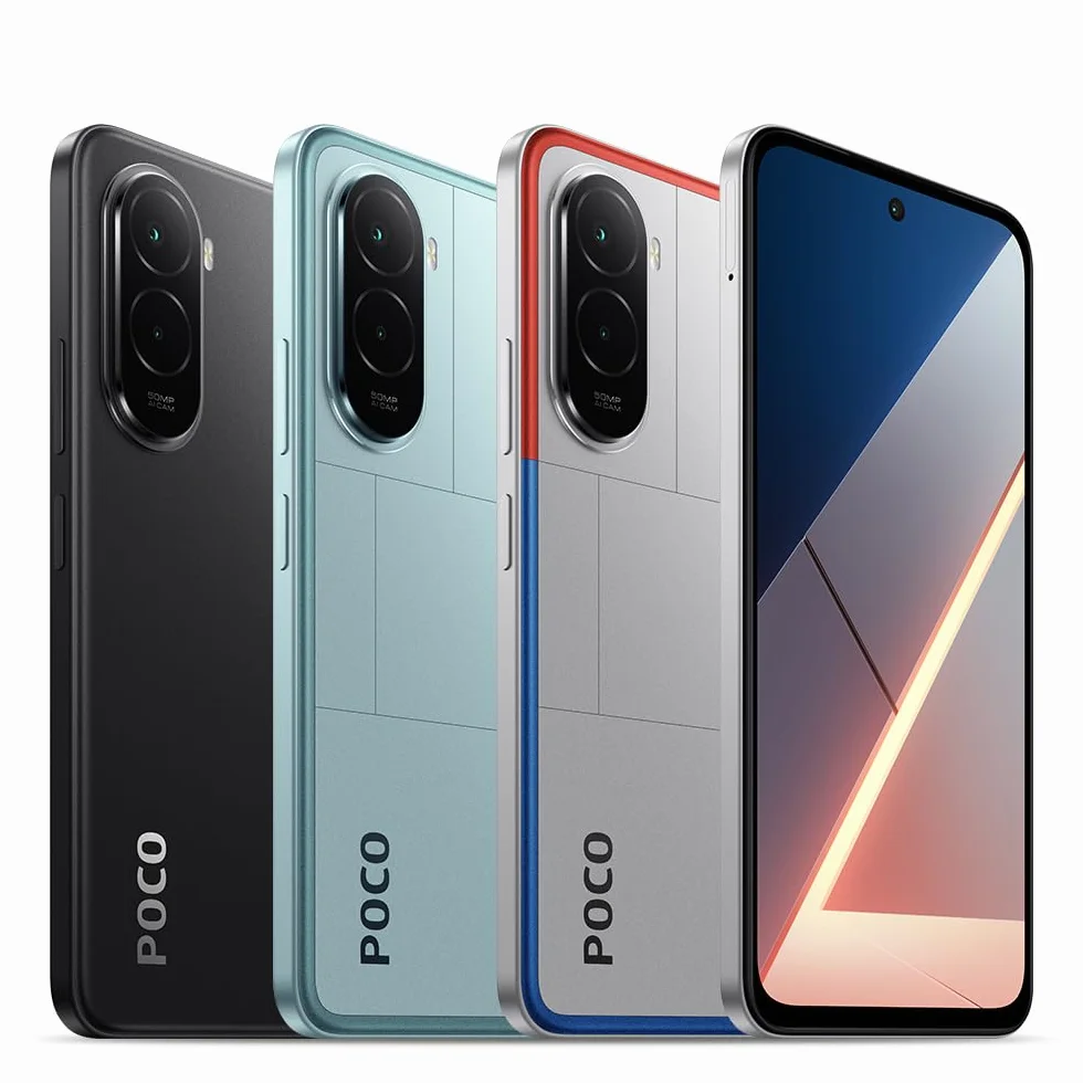 XIAOMI POCO M7 Smartphone 8+256 Go 6,9 Pouces FHD+ 144 Hz Snapdragon 685 Double caméra AI 50 MP 7000 mAh Argent