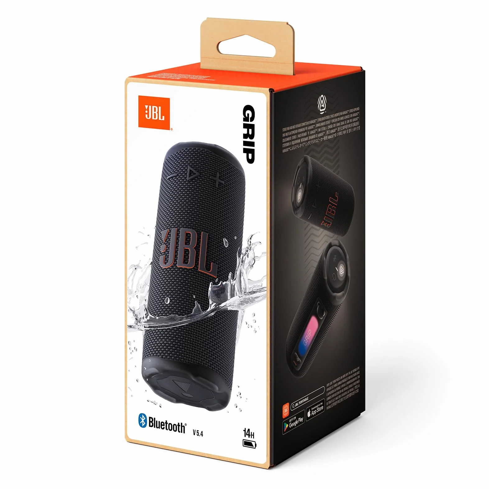 JBL Grip Enceinte Bluetooth compacte IP68 14h autonomie Auracast Noir