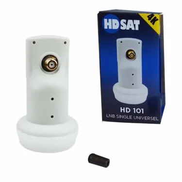 Parabole Satellite Acier 80cm + LNB Single HD 4K Astra EUTELSAT
