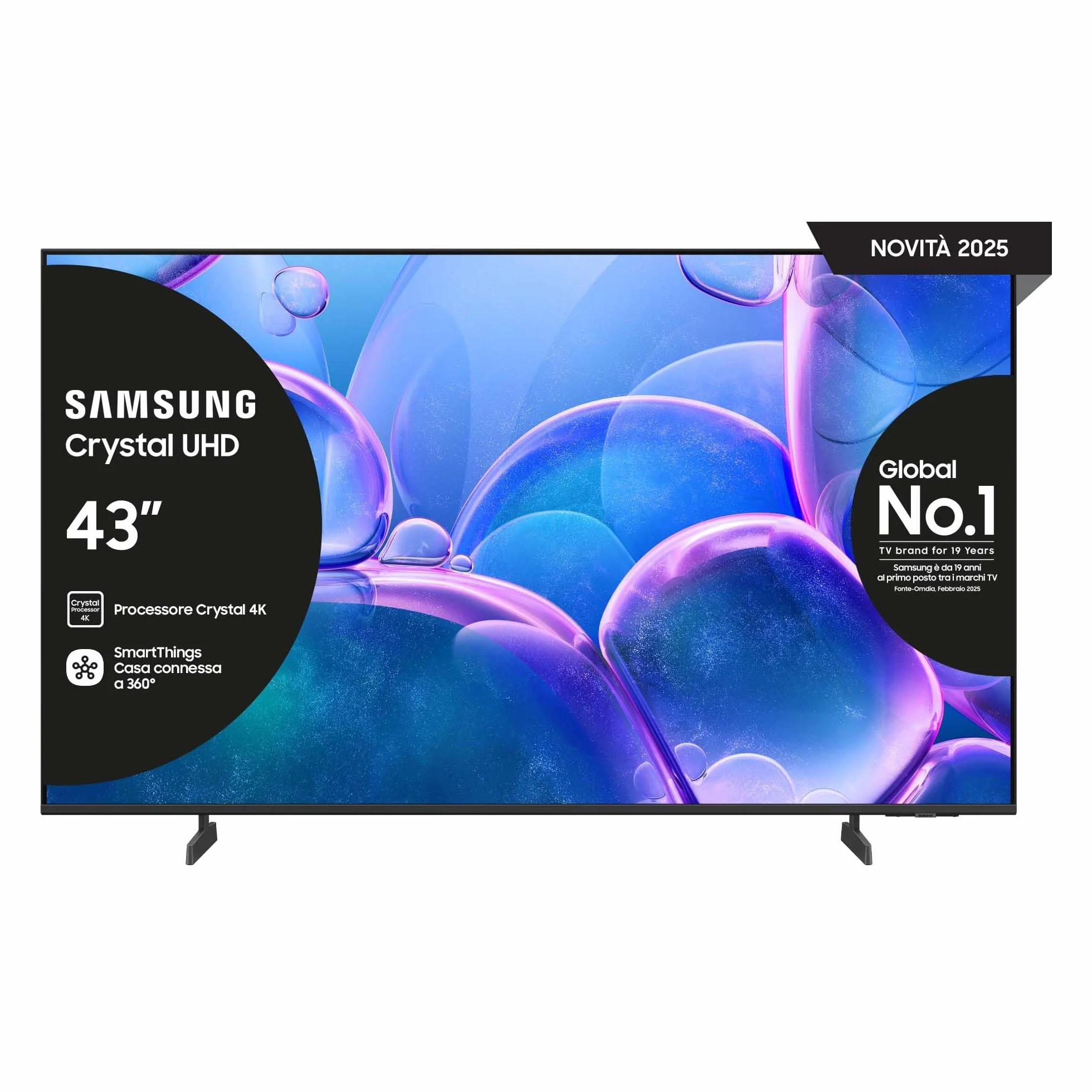 Samsung TV 43 Pouces Crystal UHD 43U7000F 4K Smart TV