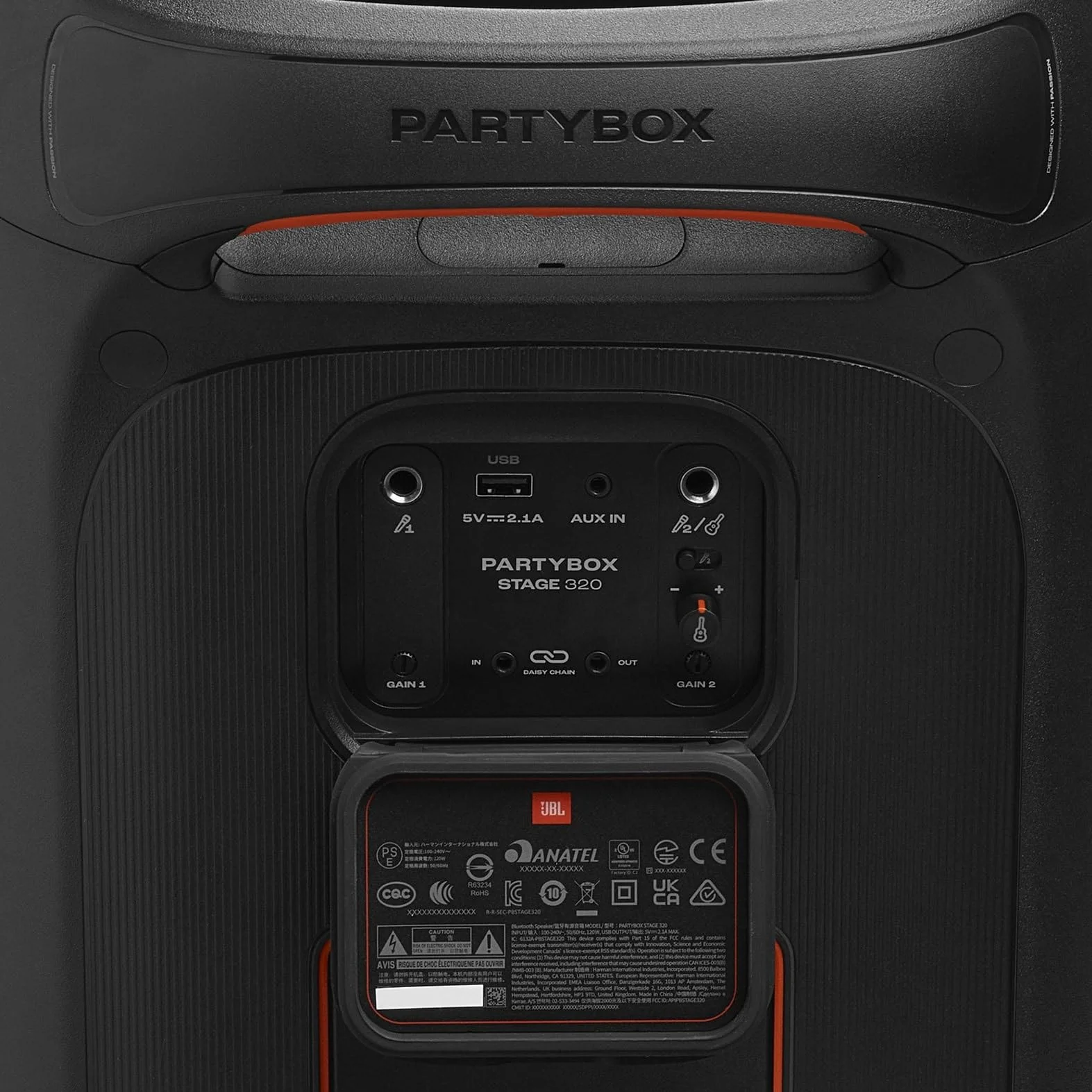 JBL Partybox Stage 320 Enceinte portable IPX4 18h autonomie noir