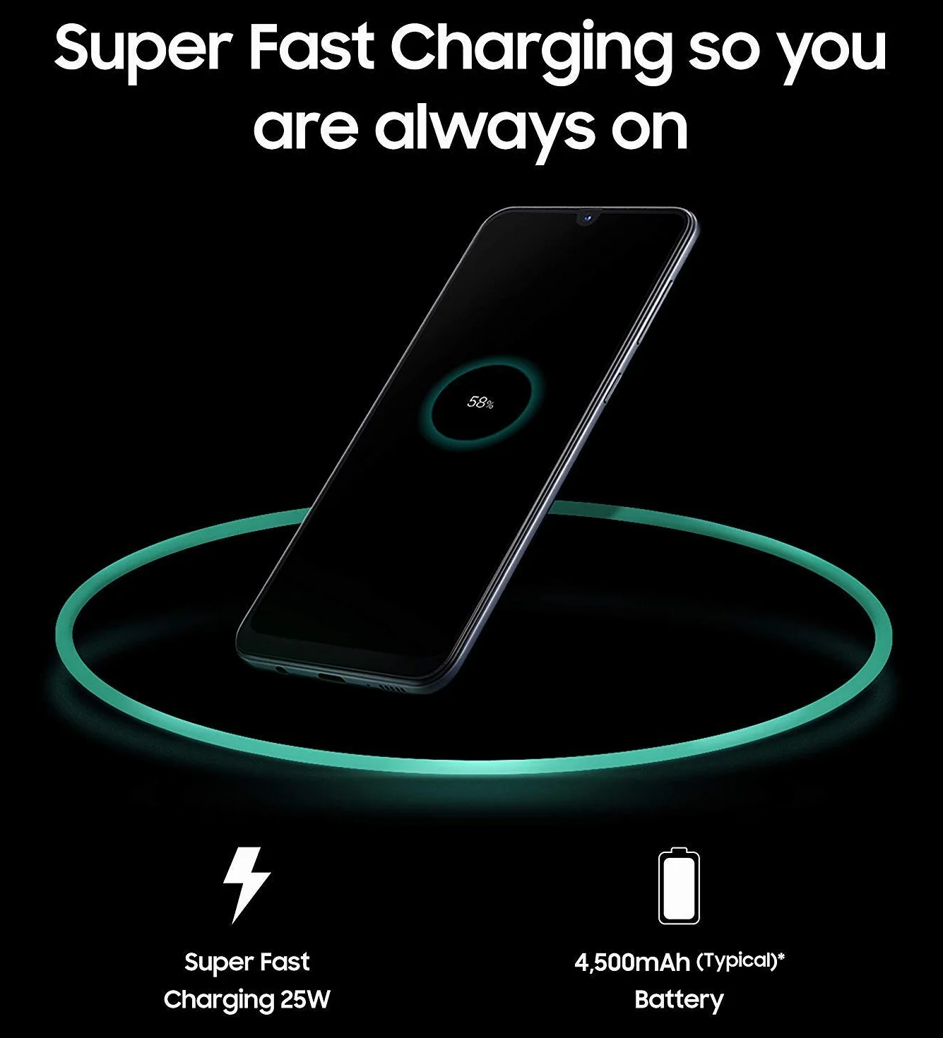 Samsung Galaxy A70 Smartphone 6,7 pouces 6 Go RAM 128 Go double SIM noir reconditionné