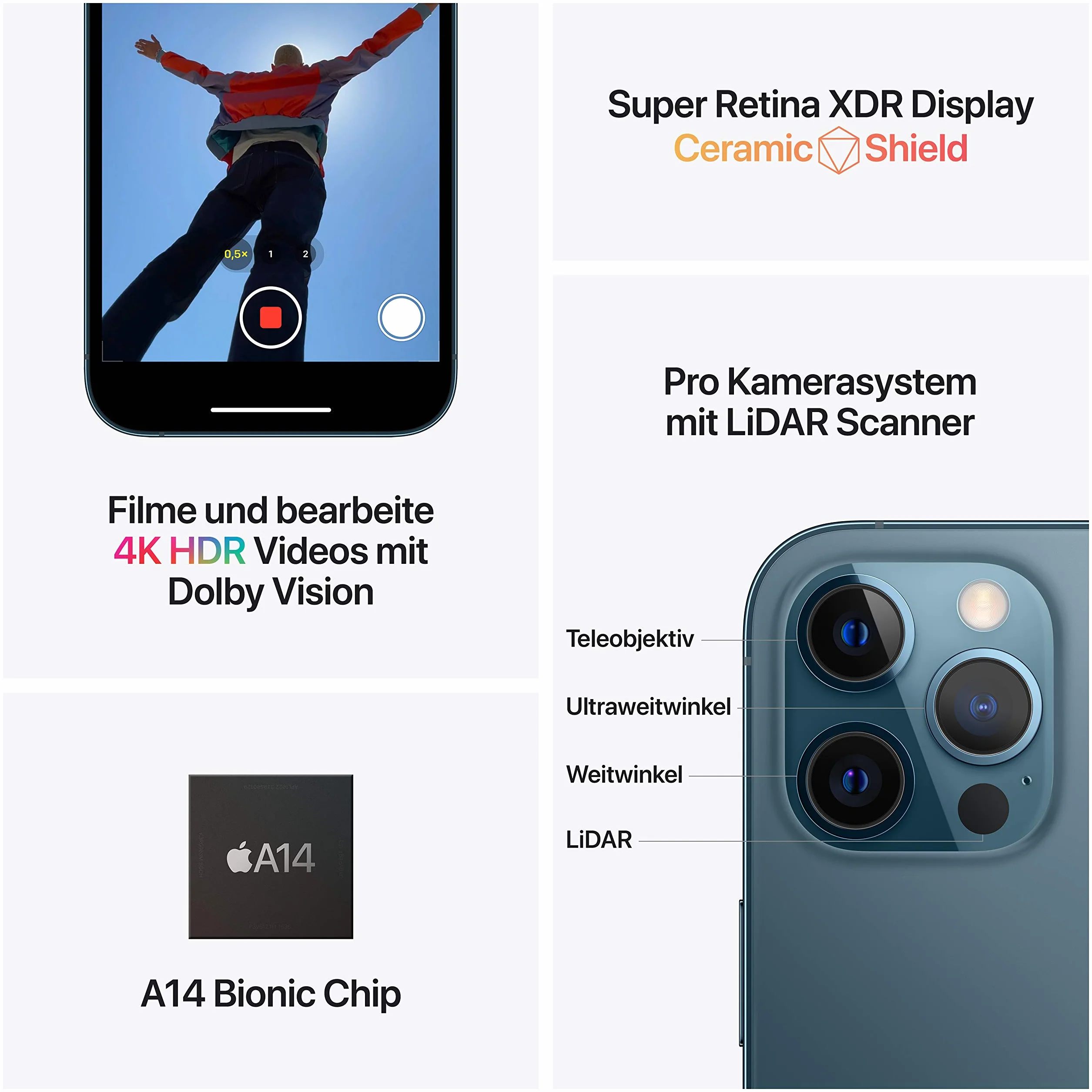 Apple iPhone 12 Pro Max 128GB Graphite Reconditionné