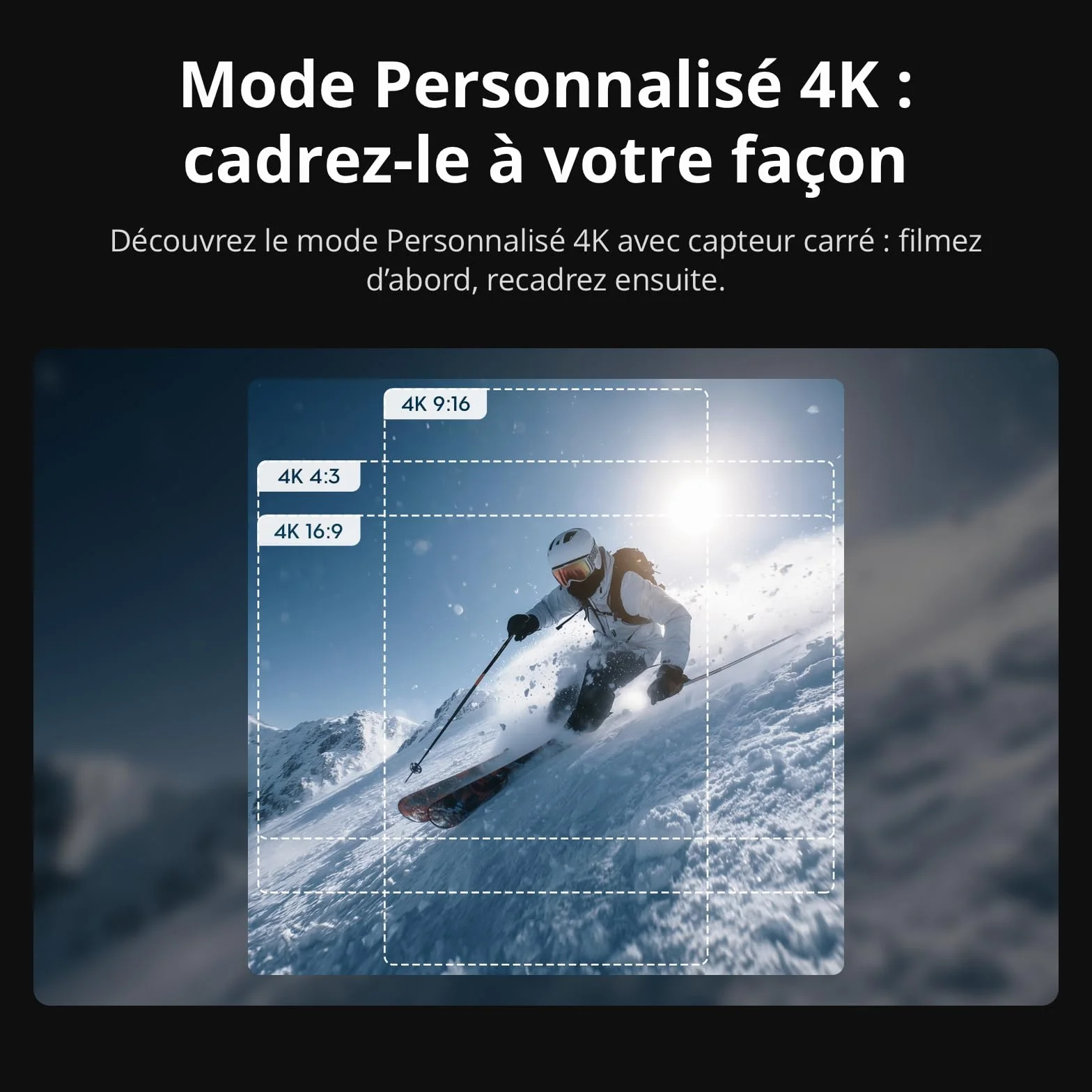 DJI Osmo Action 6 caméra d’action sous-marine 8K stockage 50 Go ouverture variable f/2,0 à f/4,0 deux batteries