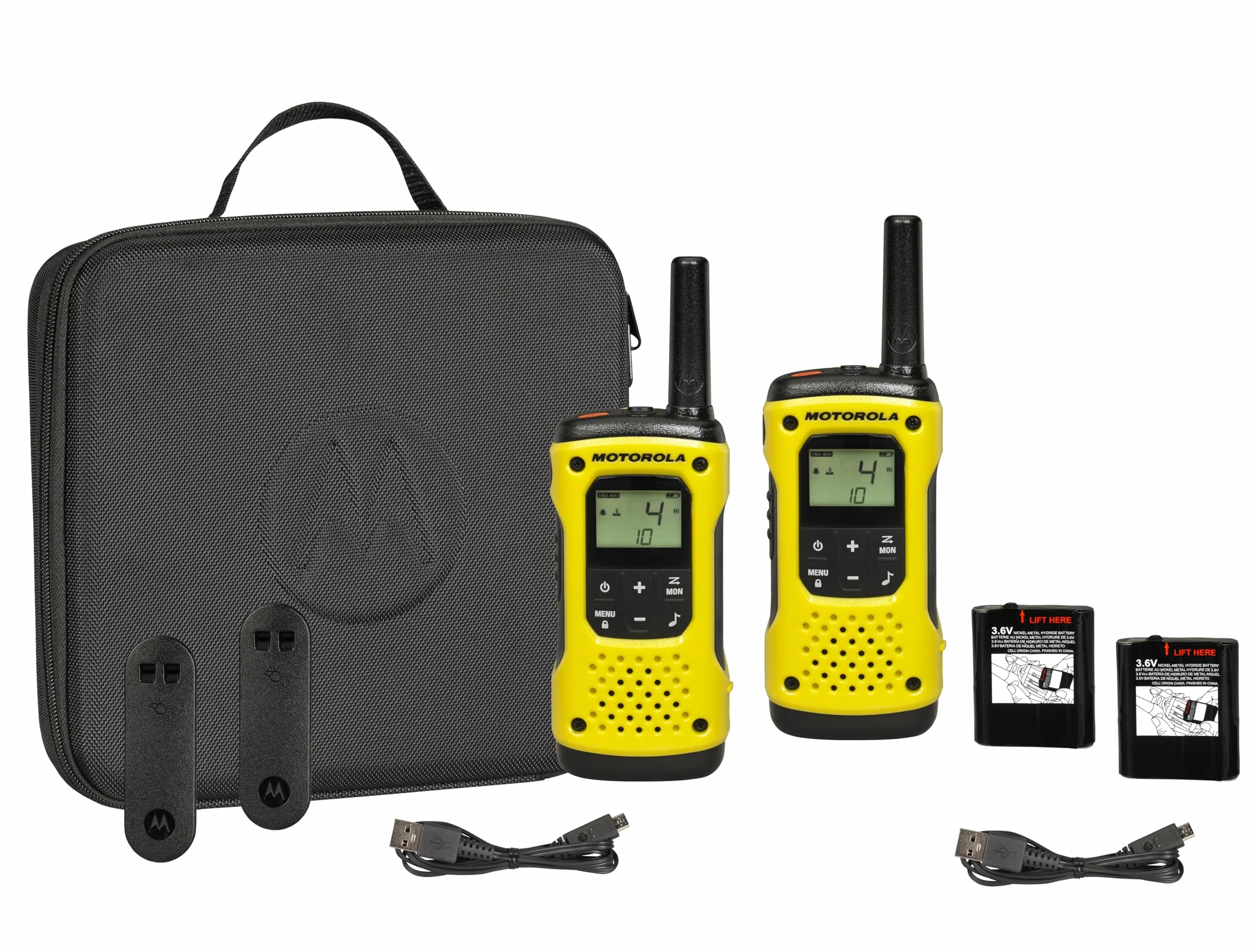 MOTOROLA Solutions Talkie Walkies TALKABOUT T92 PMR446 Noir/Jaune IP67