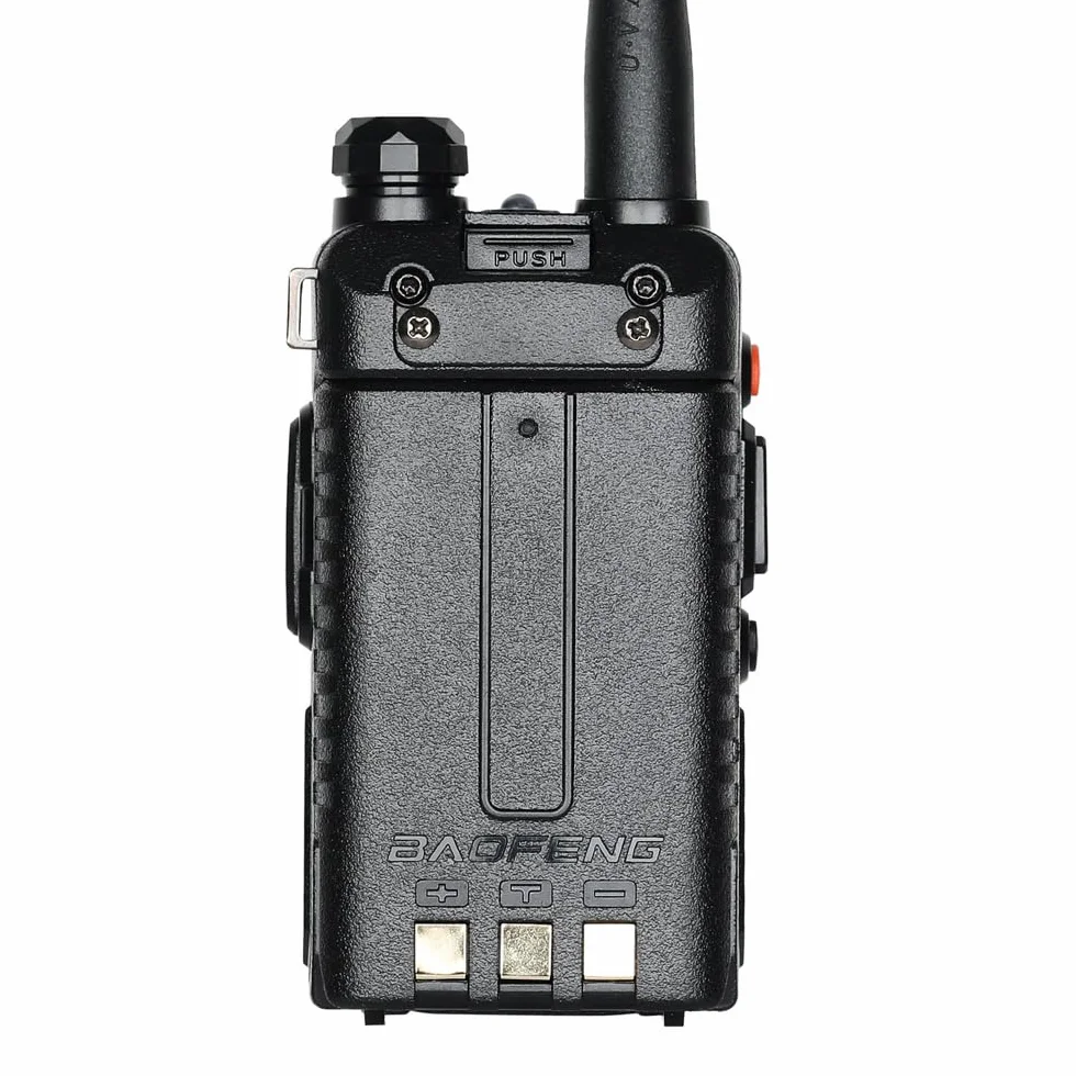 BAOFENG BF UV-5R 8-Watt Dual Band Two-Way Radio VHF UHF Full Kit Black