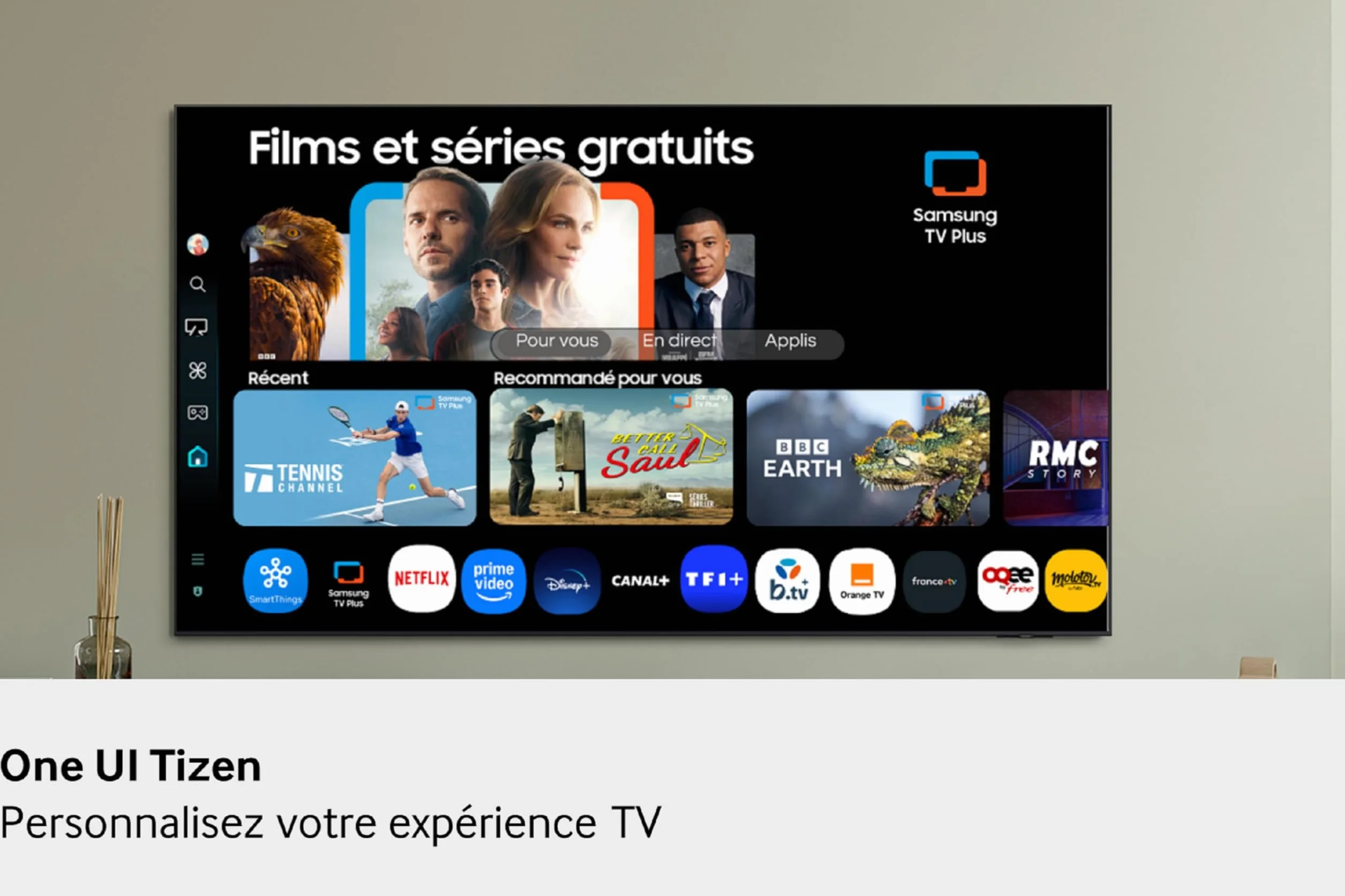 Samsung TV 50 Pouces Crystal UHD 50U8075F 4K Smart TV, Bluetooth, WiFi, HDR