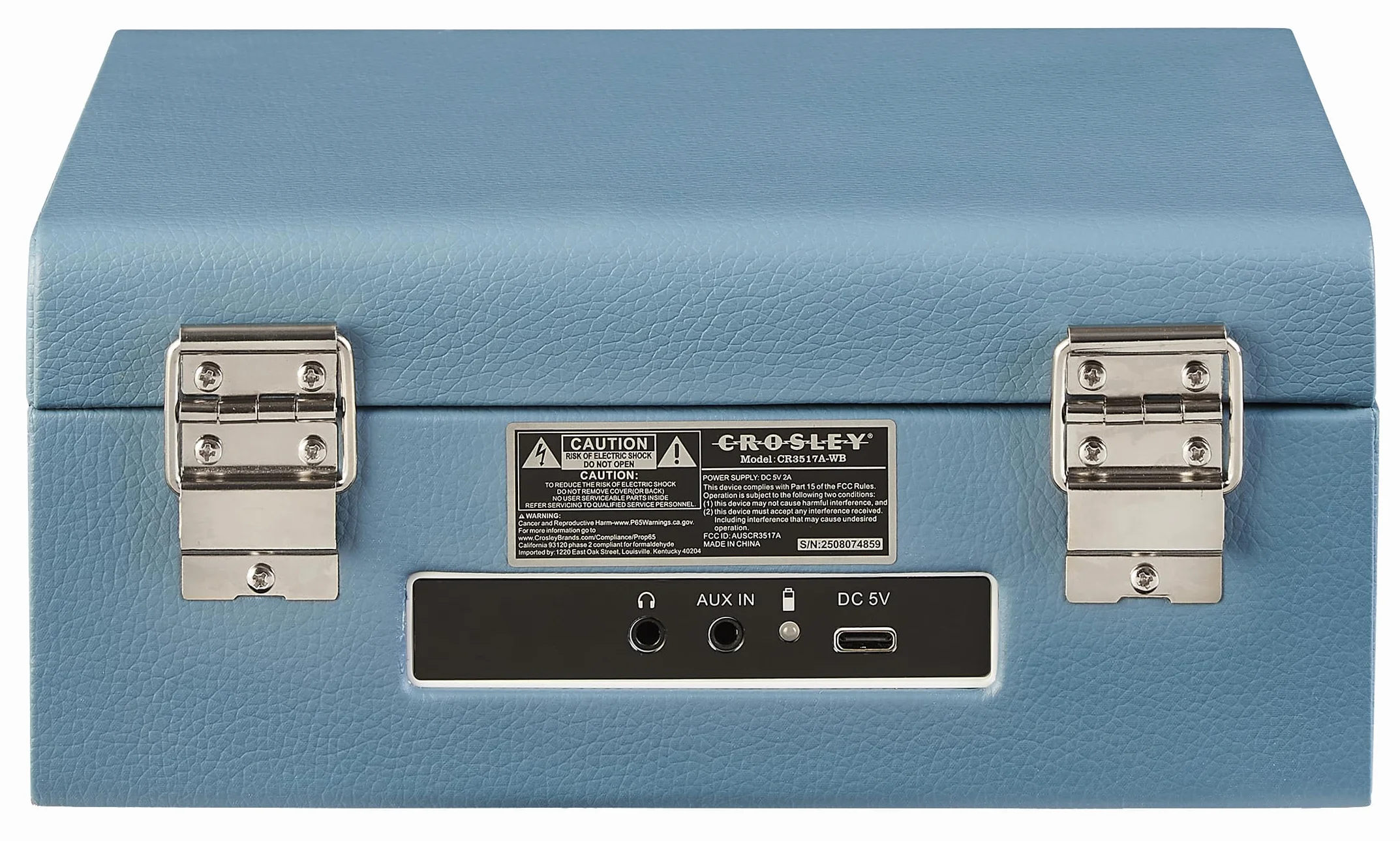 Crosley Voyager Lecteur CD Portable Bluetooth Haut-parleurs Stéréo Radio FM Rechargeable