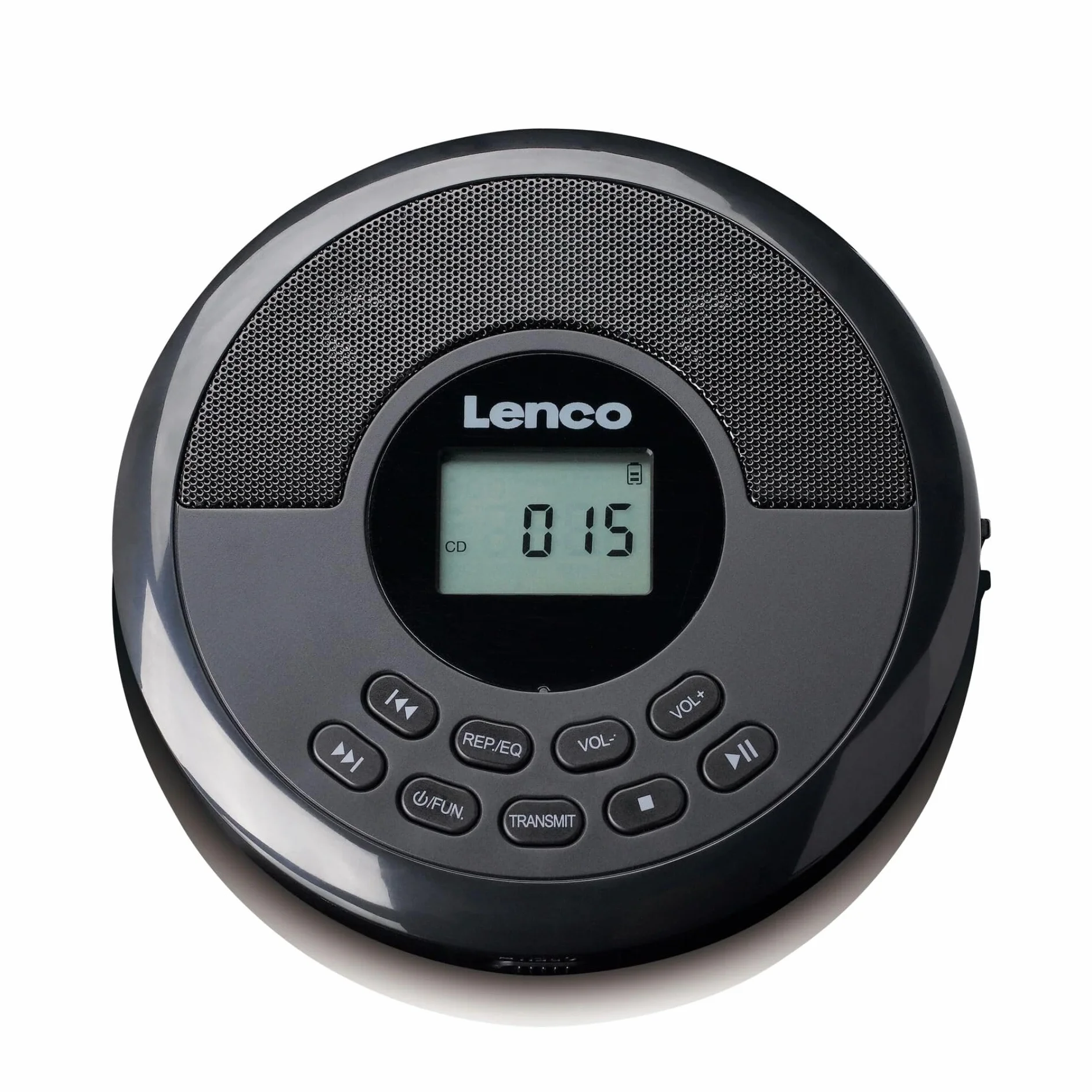 Lenco CD-340BK Discman Bluetooth® Lecteur CD MP3 USB avec Haut-parleurs intégrés - Batterie Rechargeable - Protection Antichoc Noir