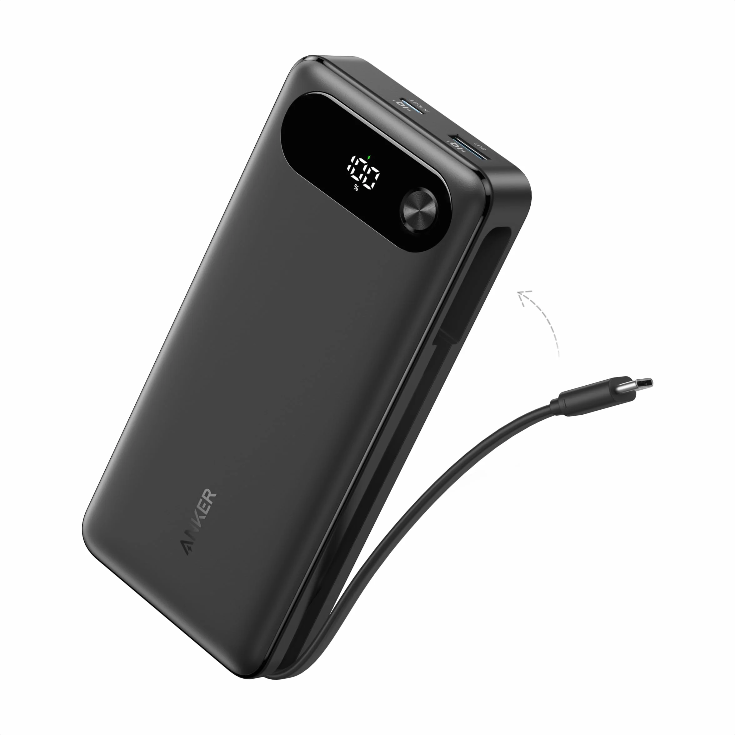 Anker Power Bank 20000 mAh 87W USB-C Intégré Charge Rapide Portable pour MacBook iPhone Samsung