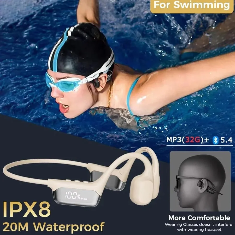 SWZEC Cranovib V2 Écouteur Natation